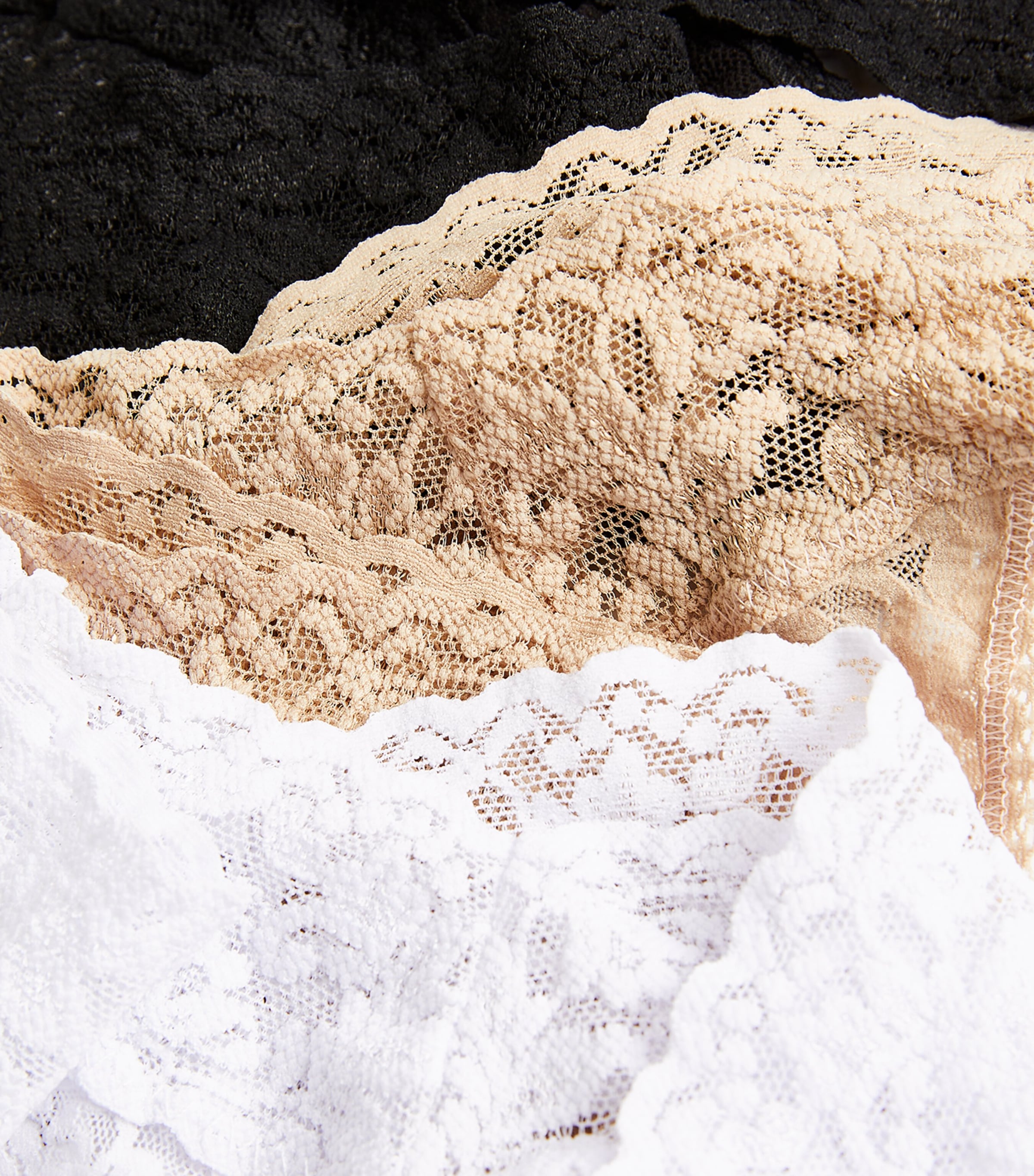 Lace Low-Rise Thong (Pack of 3) MULTI Image 5