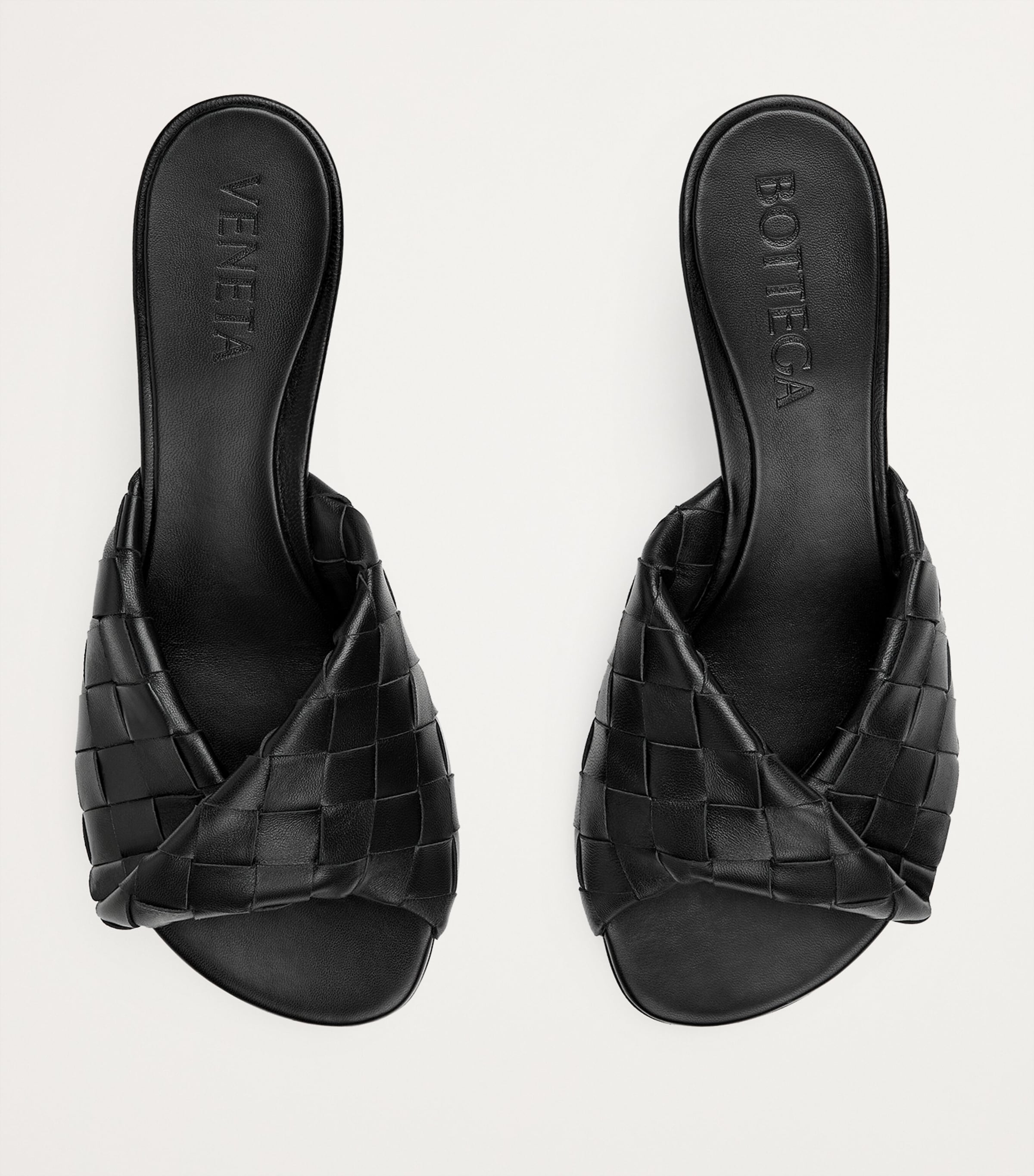 Leather Intrecciato Blink Mules 50 1000 Image 3