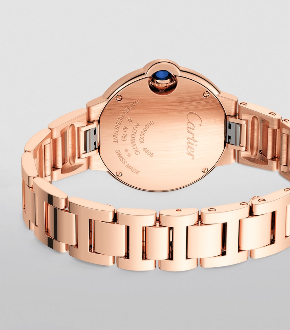 Cartier Rose Gold and Diamond Ballon Bleu de Cartier Watch 33mm Rose Gold Image 6