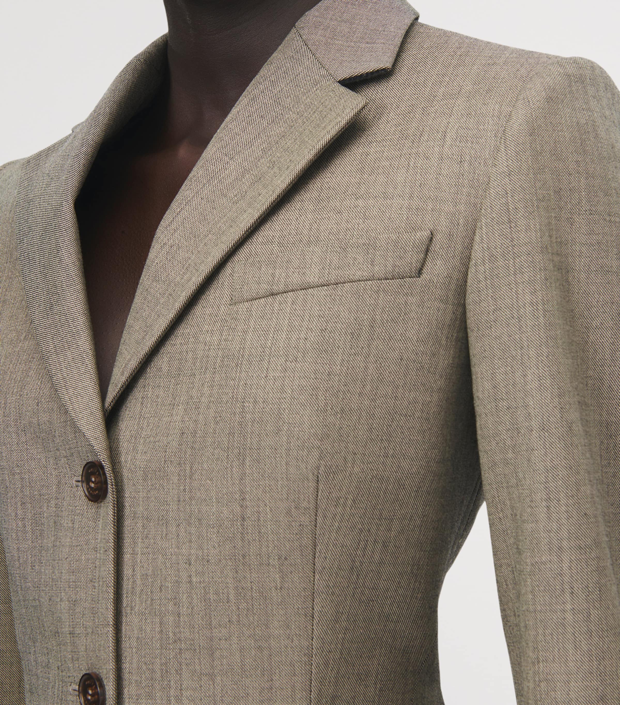 McQueen Womens Wool Blazer Image 6