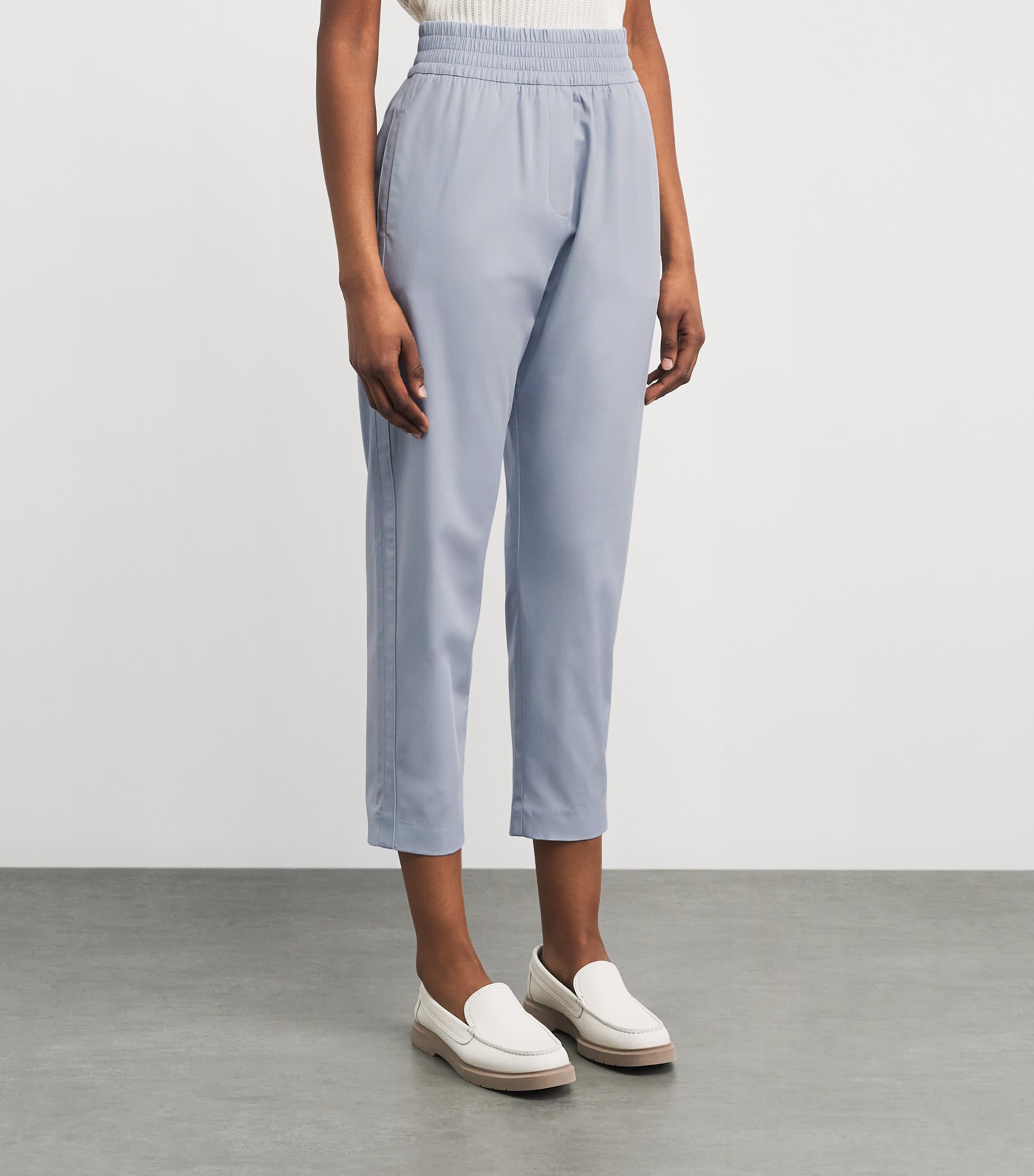 Eleventy Cropped Trousers Nuvola Image 4