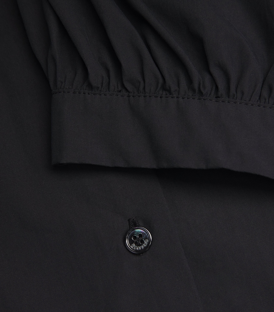 Weekend Max Mara Womens Cotton Midi Shirt Dress Black Image 5