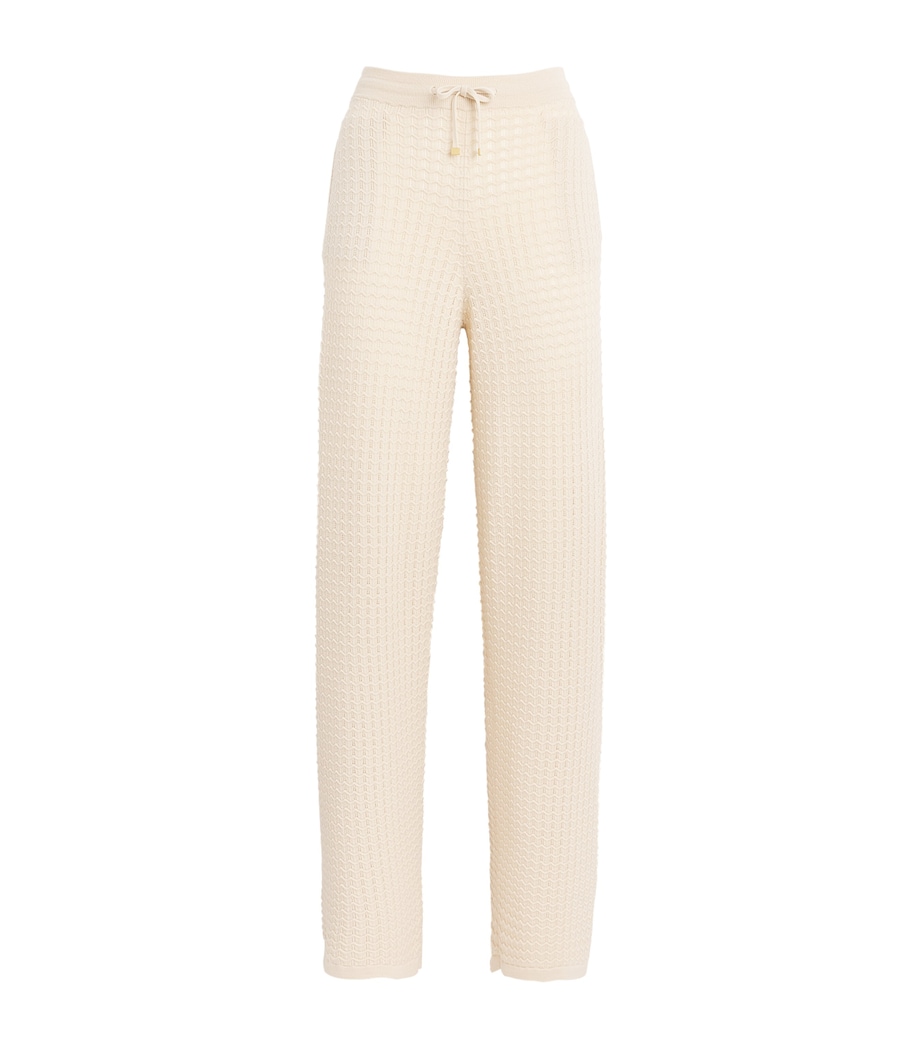 Eleventy Womens Wool Knitted Trousers Beige Image 1