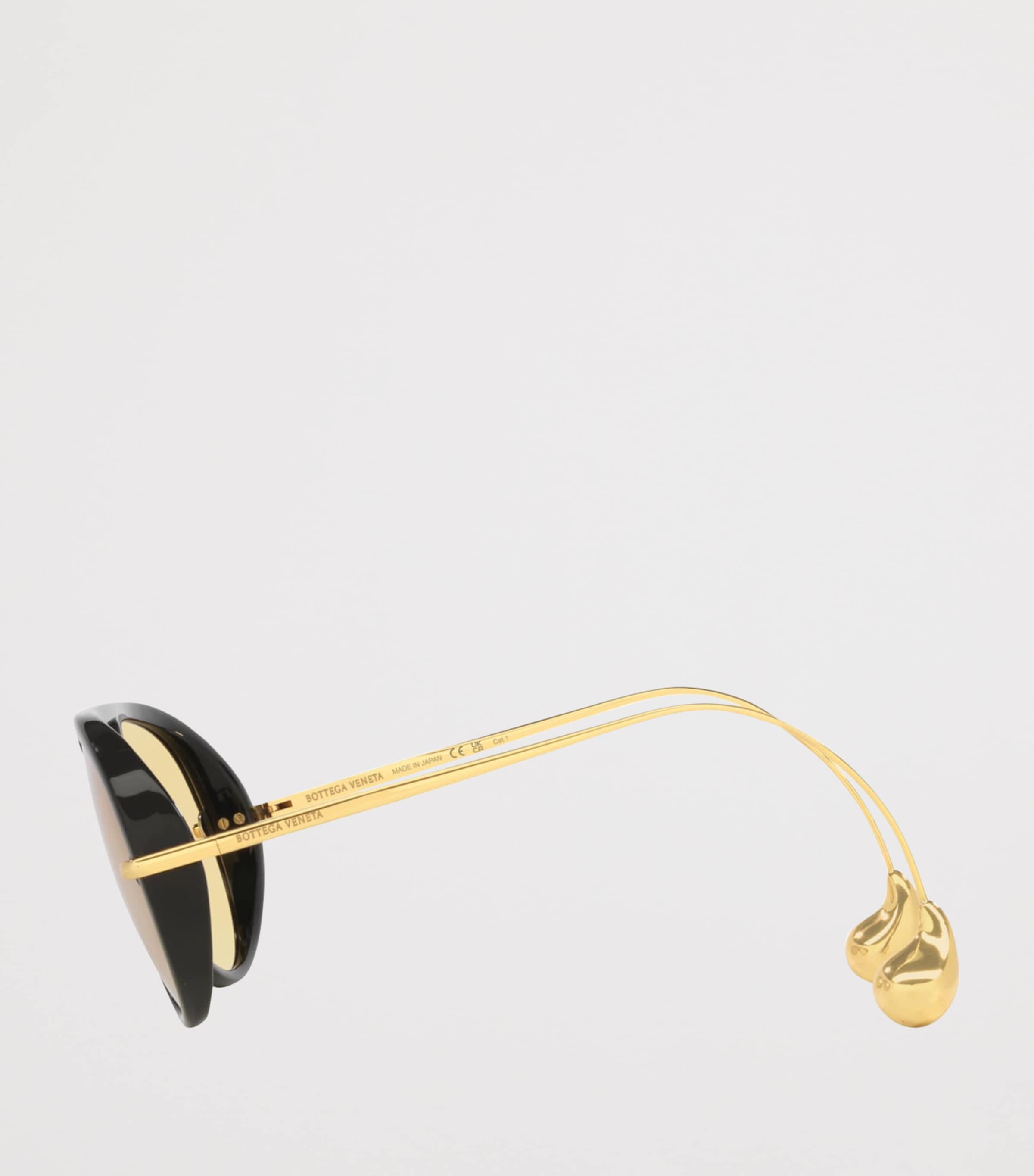 Bottega Veneta Aviator Sunglasses Image 3