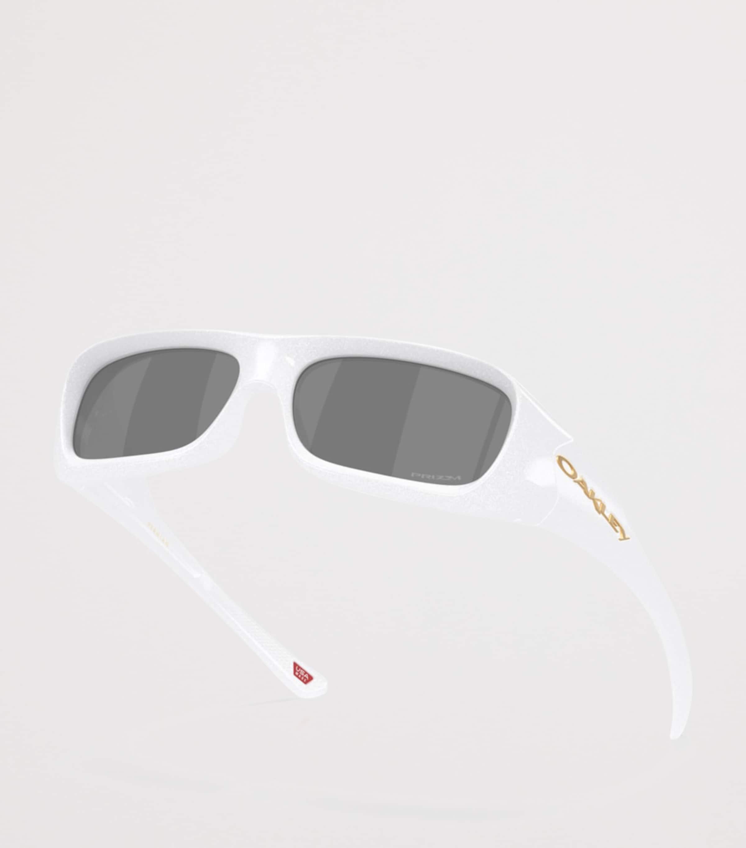 Oakley Permian Rectangle Sunglasses White Image 5