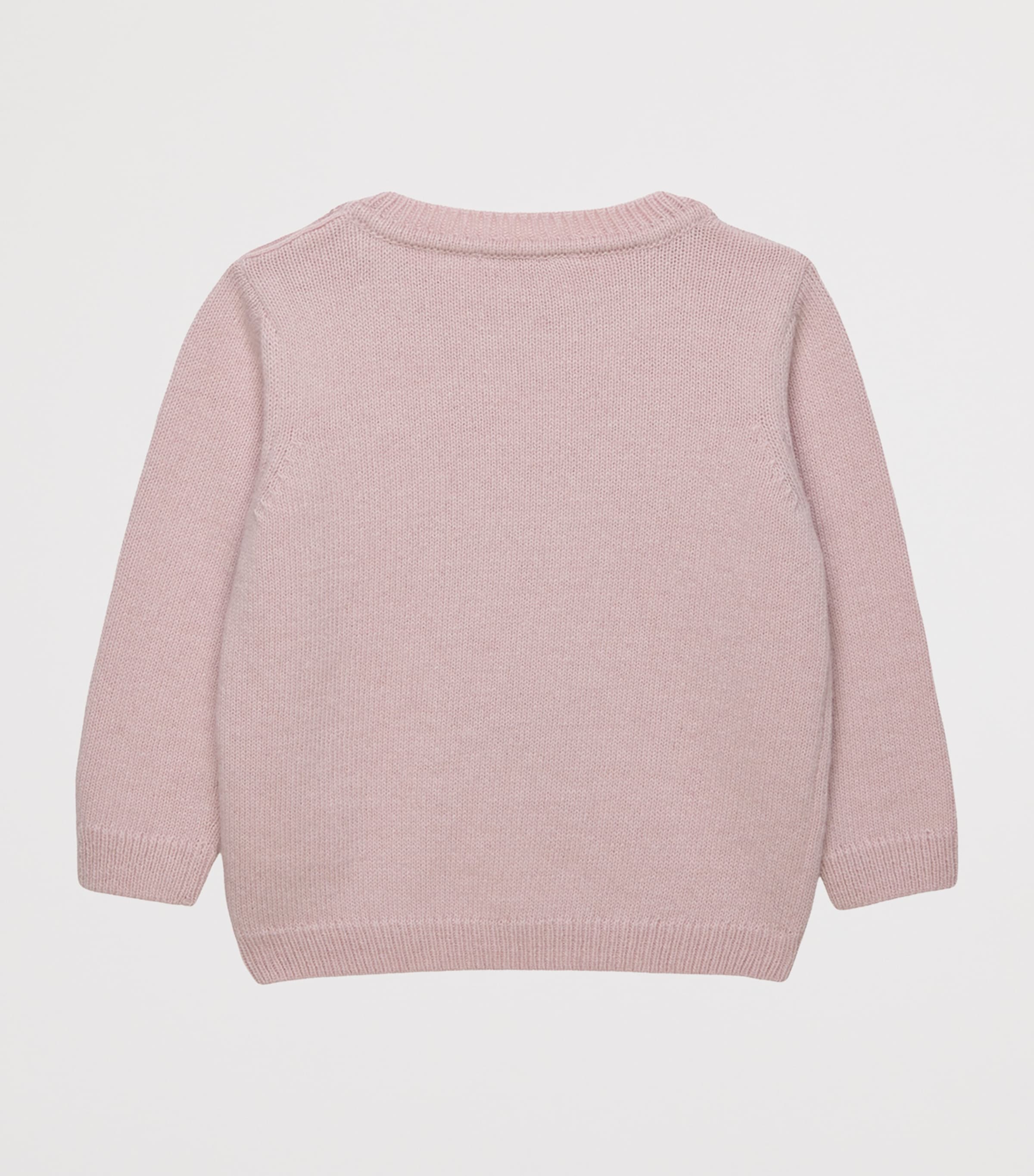 Trotters Jacquard Sweater (6-24 Months) Pink Image 2