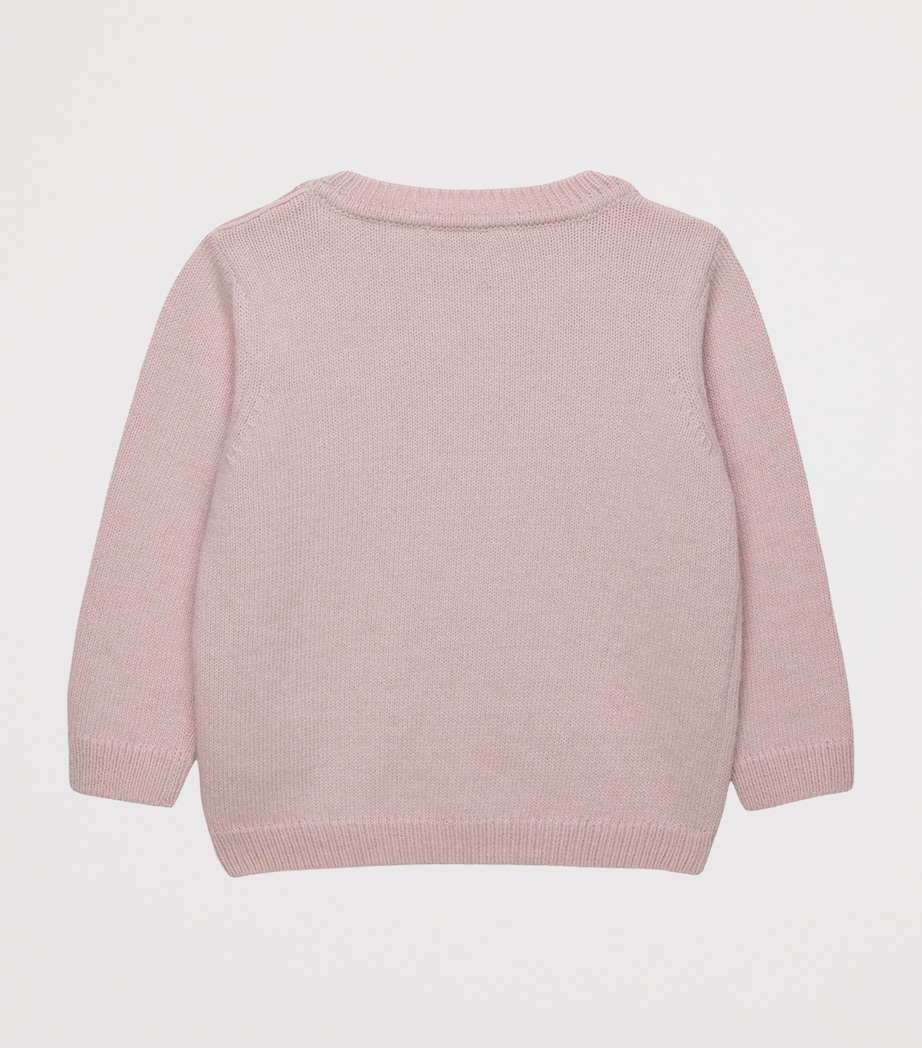 Trotters Jacquard Sweater (6-24 Months) Pink Image 2