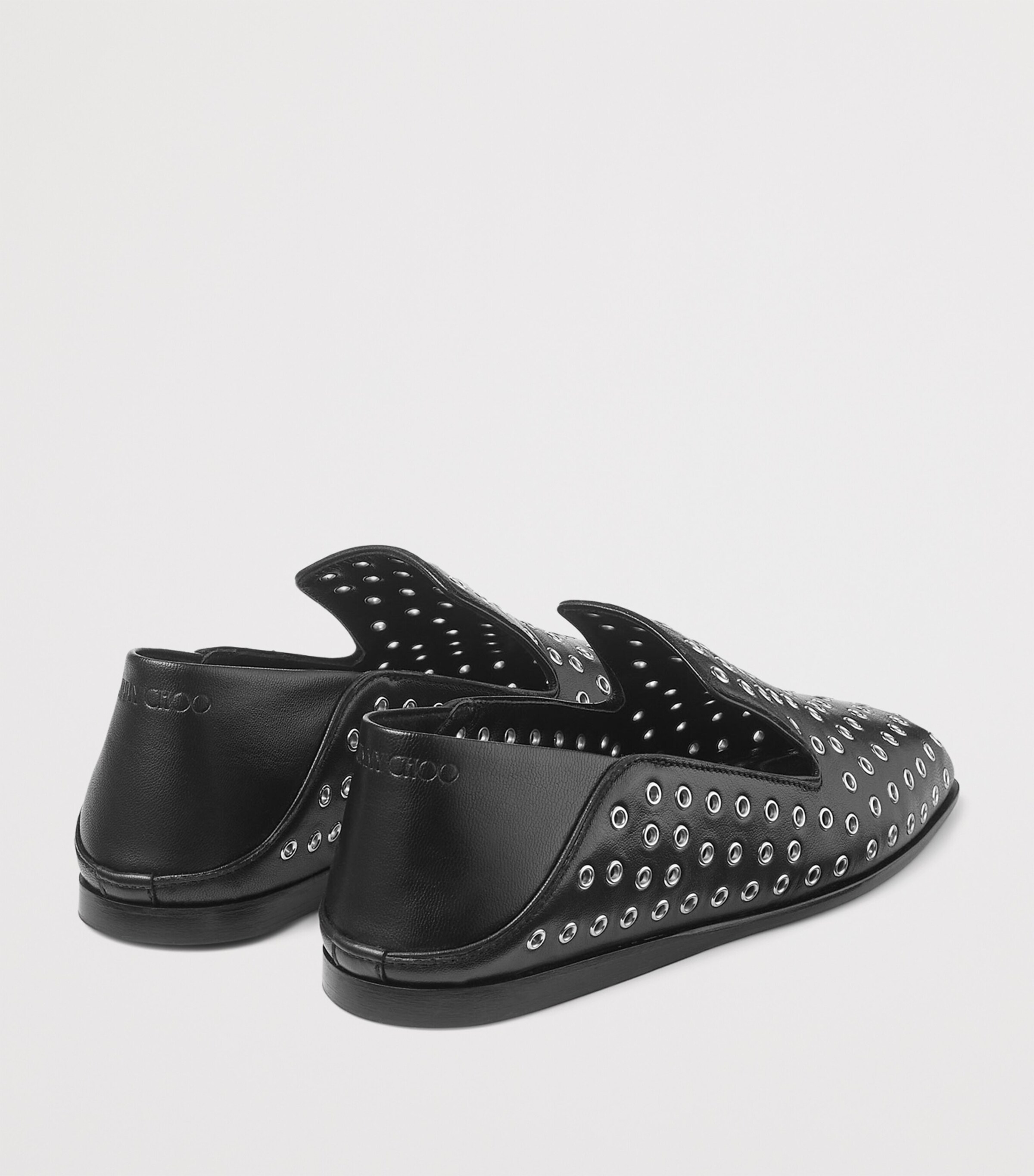 Eliot Nappa Eyelet Slippers BLACK/SILVER Image 6
