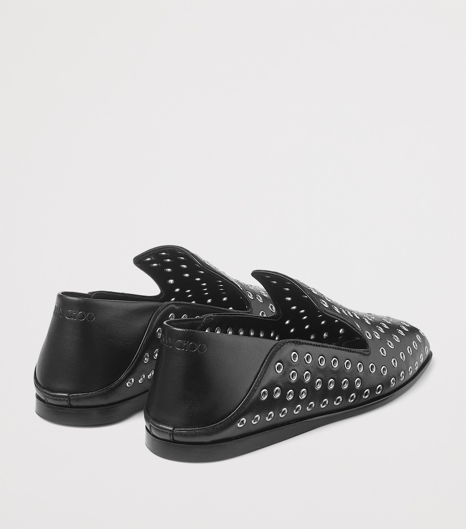 Eliot Nappa Eyelet Ballet Flats BLACK/SILVER Image 5