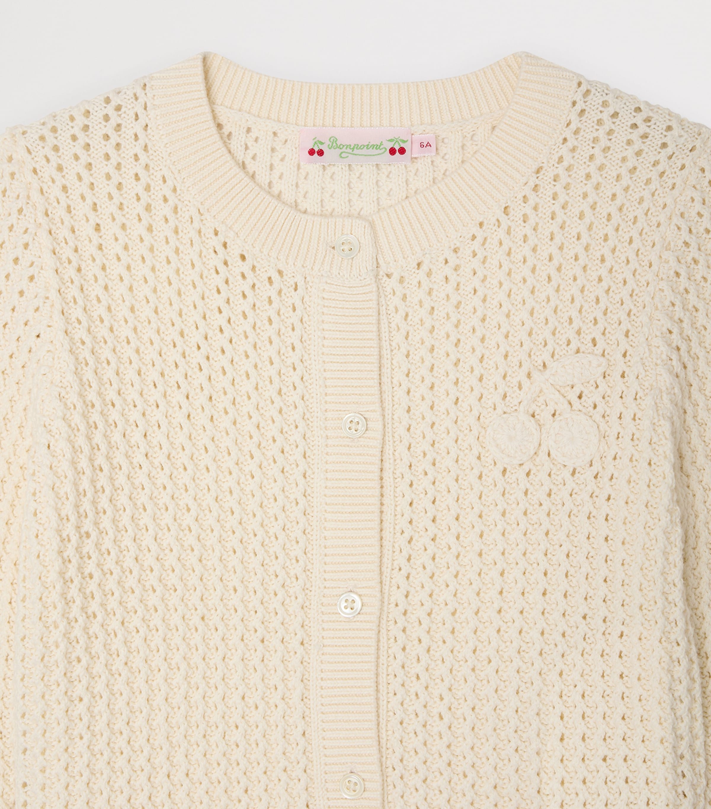 Cotton Leonita Cardigan (10-14 Years) ECRU Image 3