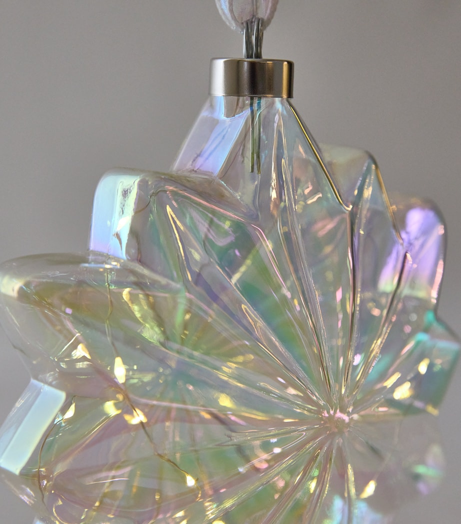 Extra Large Glass LED Bauble IRIS/WARM WHITE Image 3