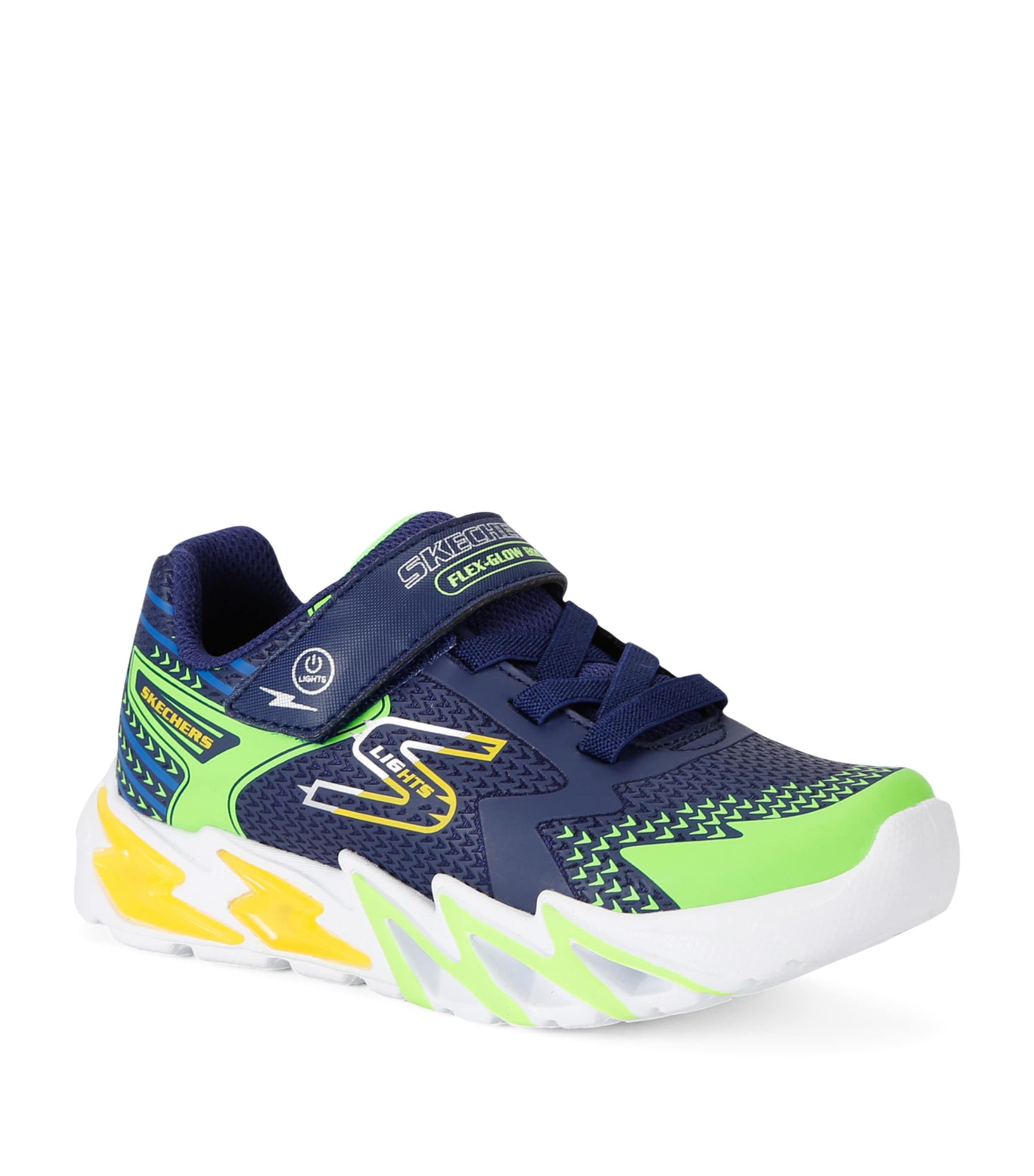 Skechers S Lights: Flex-Glow Bolt Trainers Blue Other Image 3