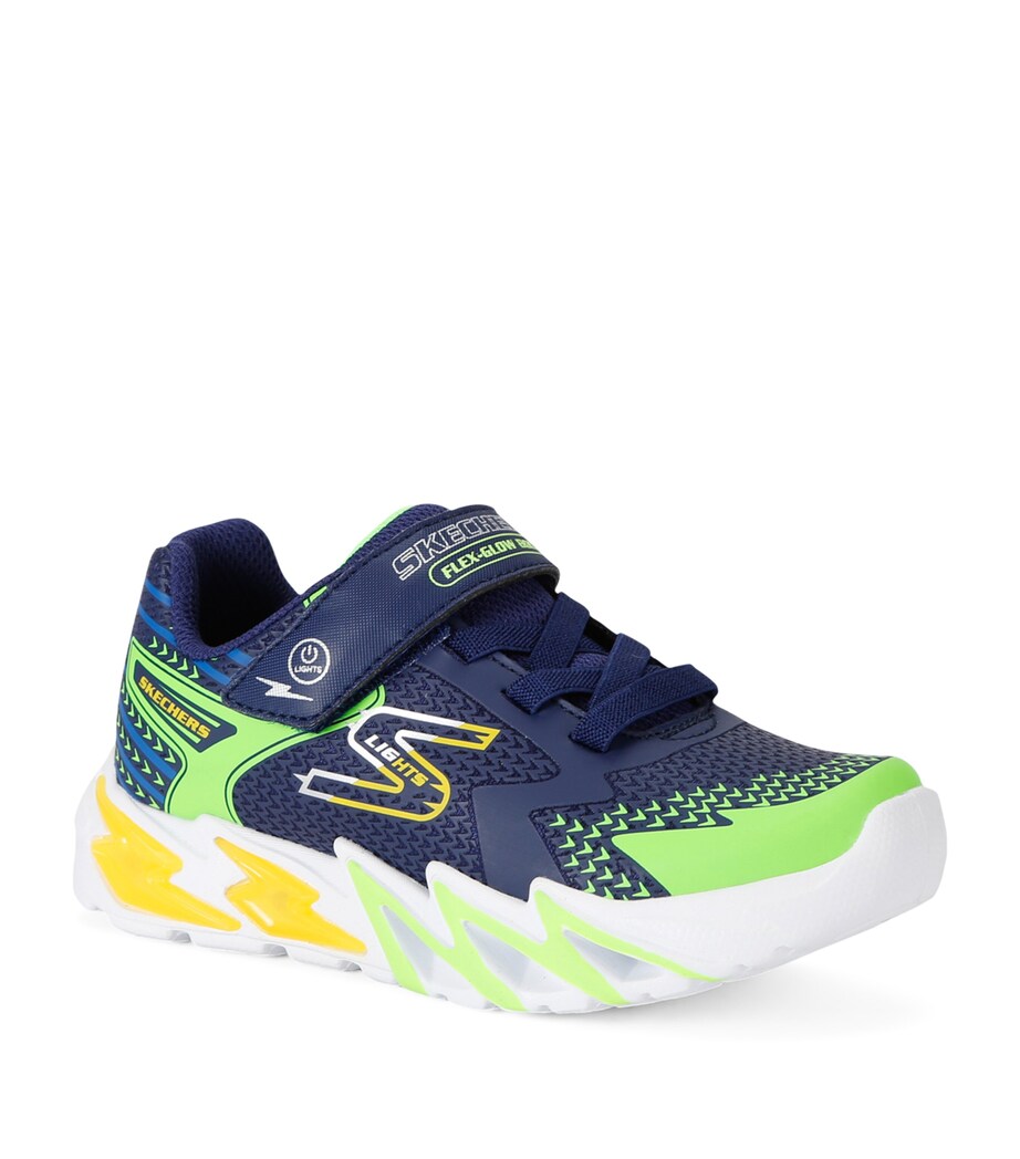 Skechers S Lights: Flex-Glow Bolt Trainers Blue Other Image 3