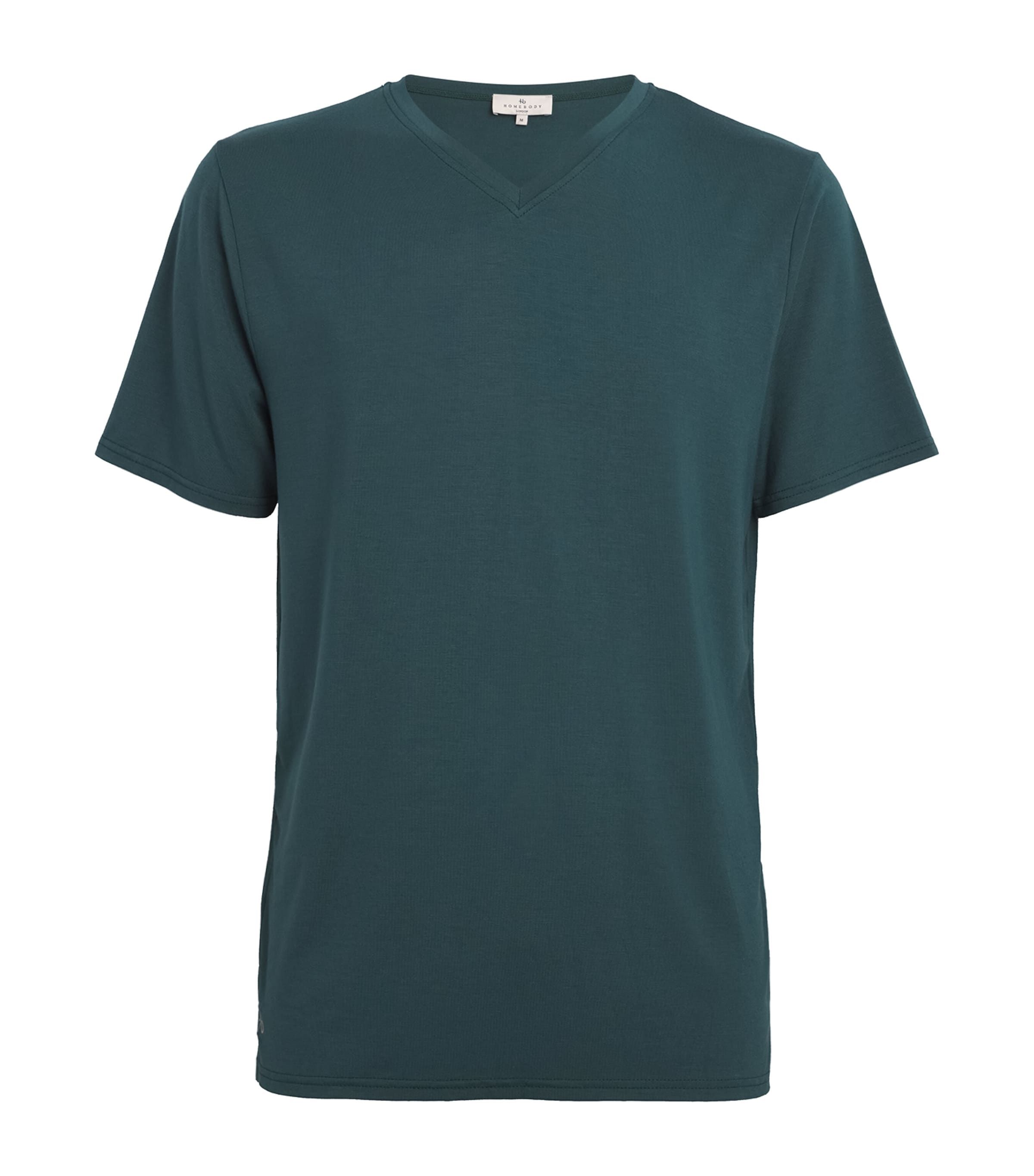 Shop Homebody Lounge V-neck T-shirt In Green