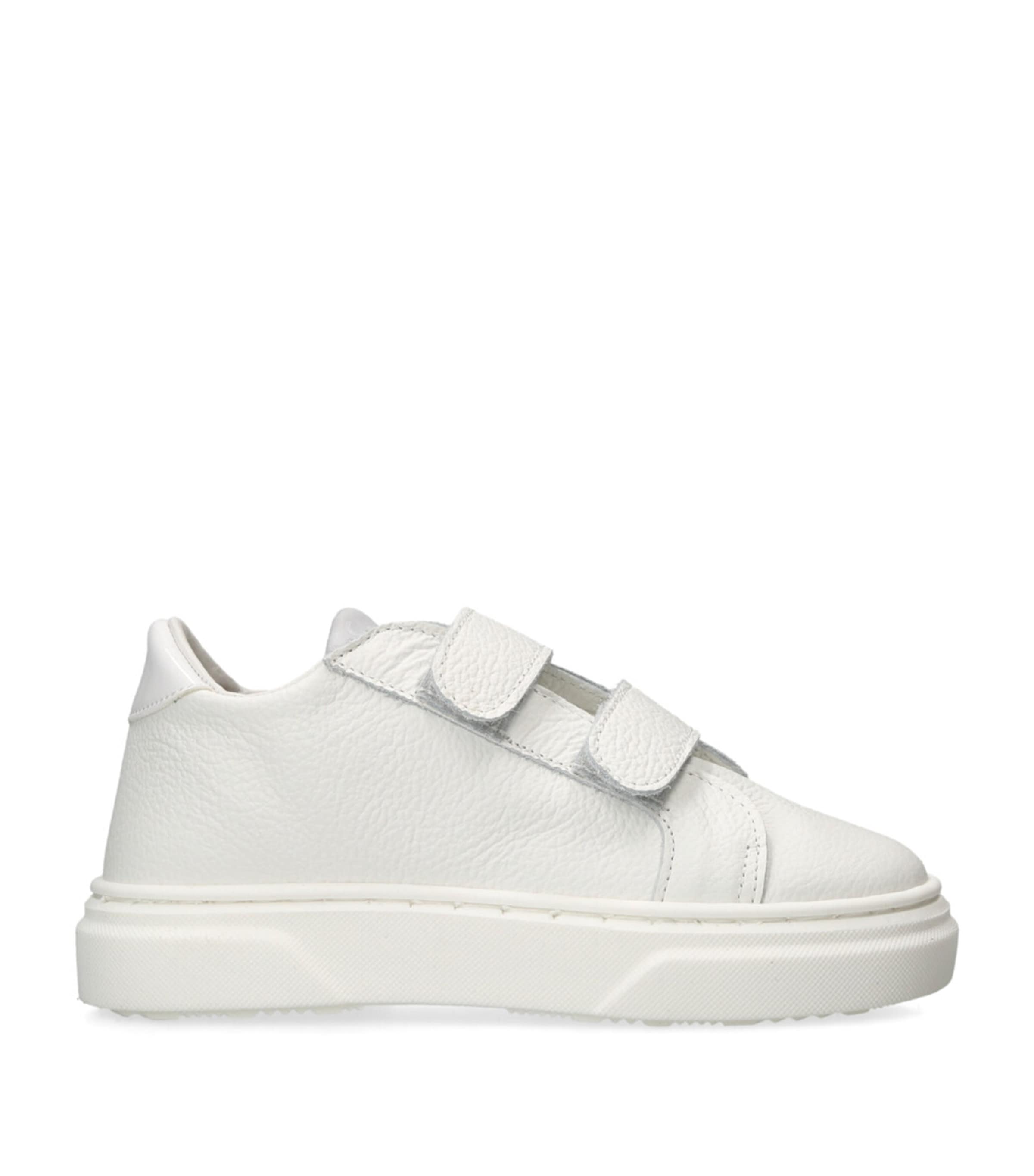 Leather Velcro Sneakers WHITE Image 1