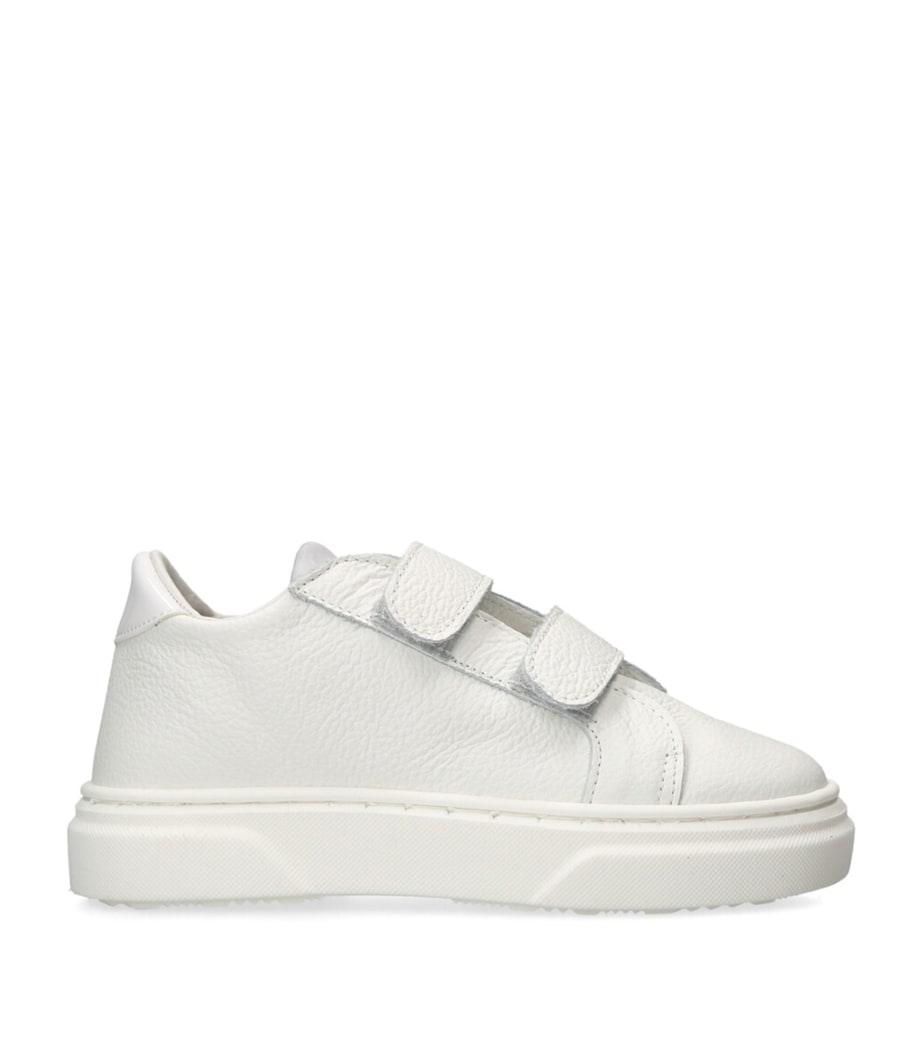 Leather Velcro Sneakers WHITE Image 1