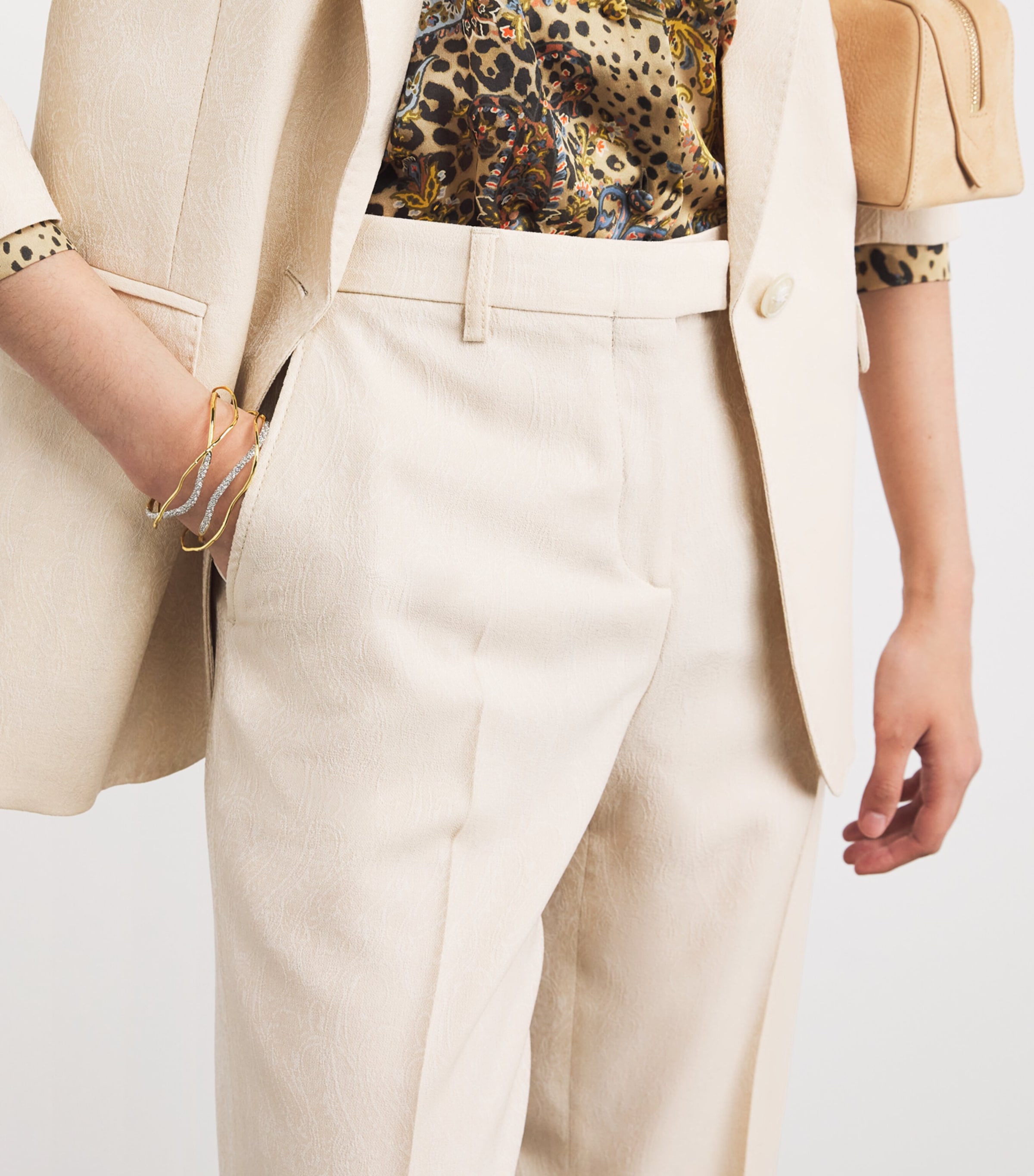 Wool Wide-Leg Trousers M3606 Image 6