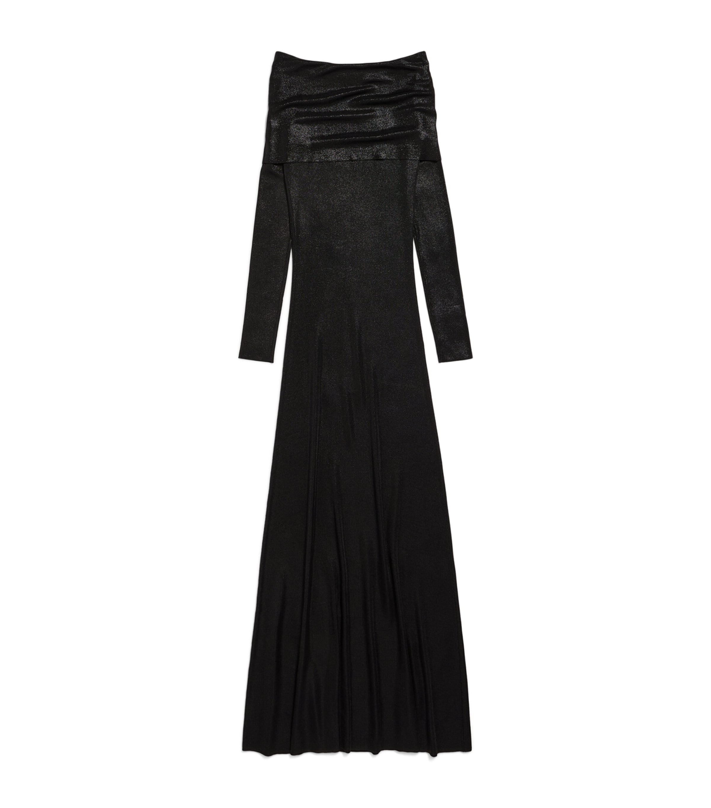 Balenciaga Womens Off-The-Shoulder Maxi Dress Image 6