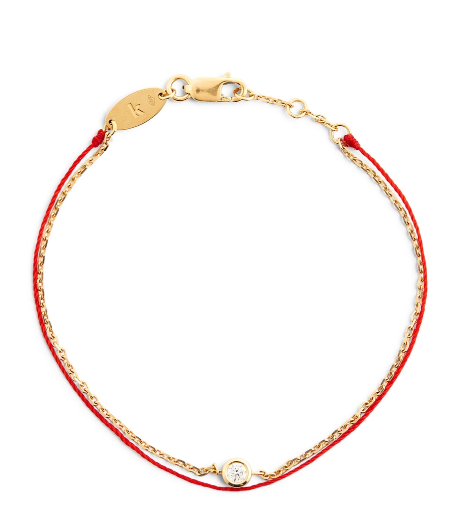 Yellow Gold and Diamond Pure Duo Bracelet RED Image 1