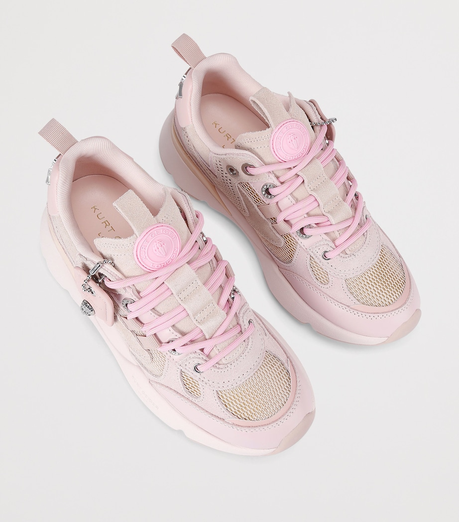 Kurt Geiger London Suede Kurt Runner Sneakers Pale Pink Image 4