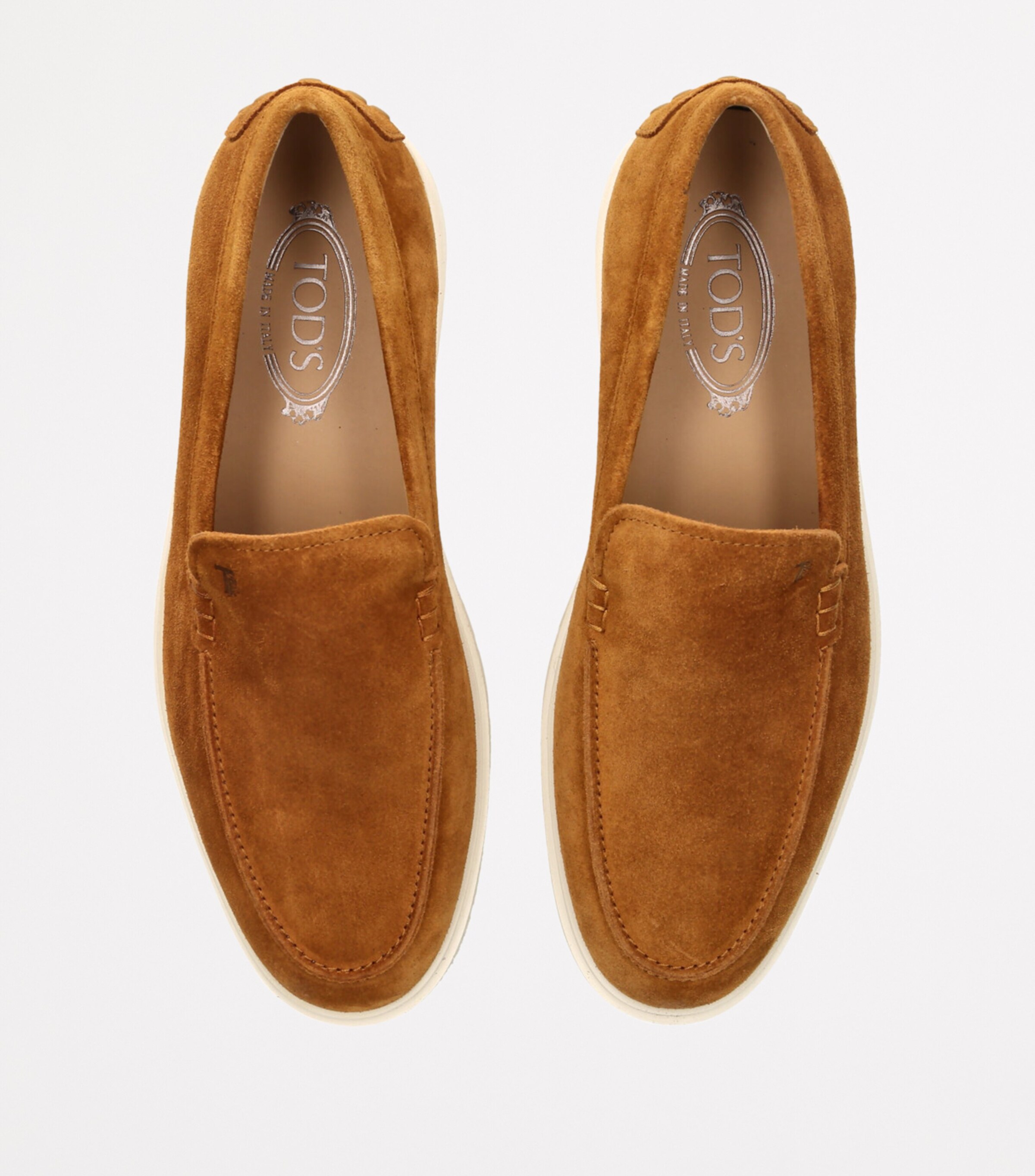 Tod's Suede Ibridro Loafers Camel Image 4