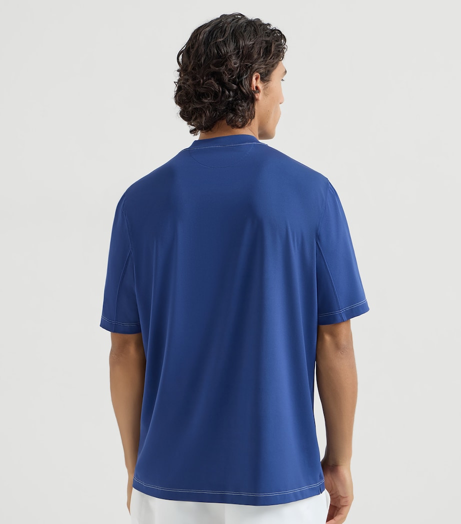 Brunello Cucinelli Mens Technical Crest T-Shirt Image 5