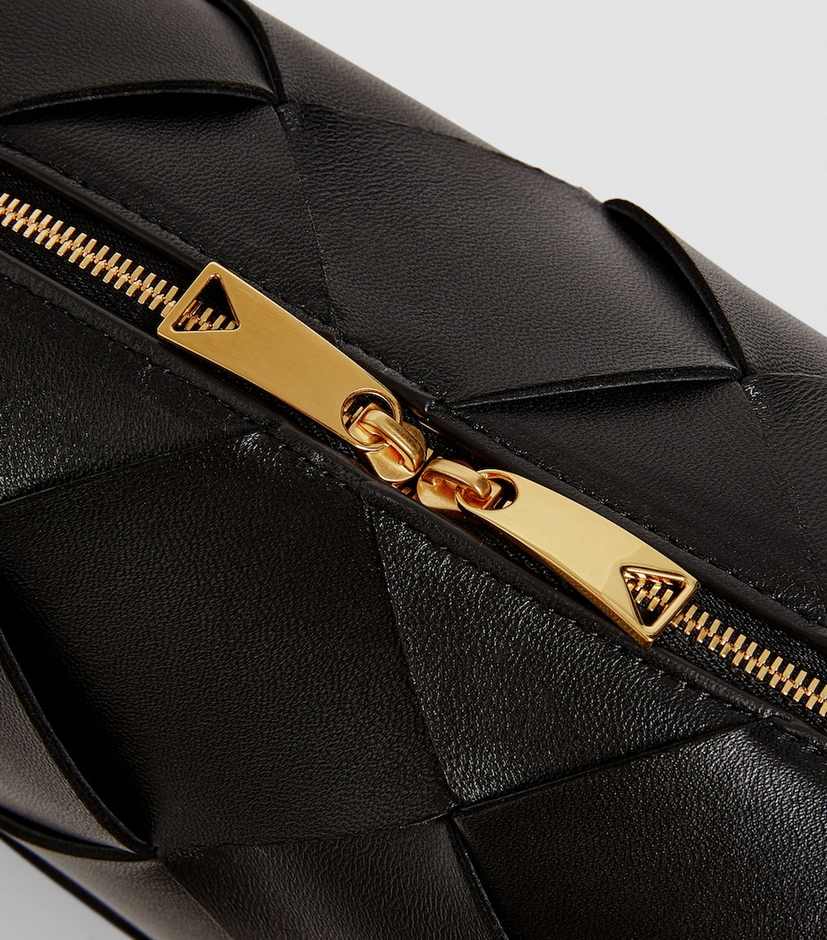 Bottega Veneta Cassette Cross-Body Bag Black Gold Image 7