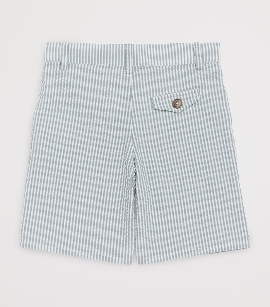 Cotton-Blend Chino Shorts (5-12 Years) 55 EMERAUDE Image 2