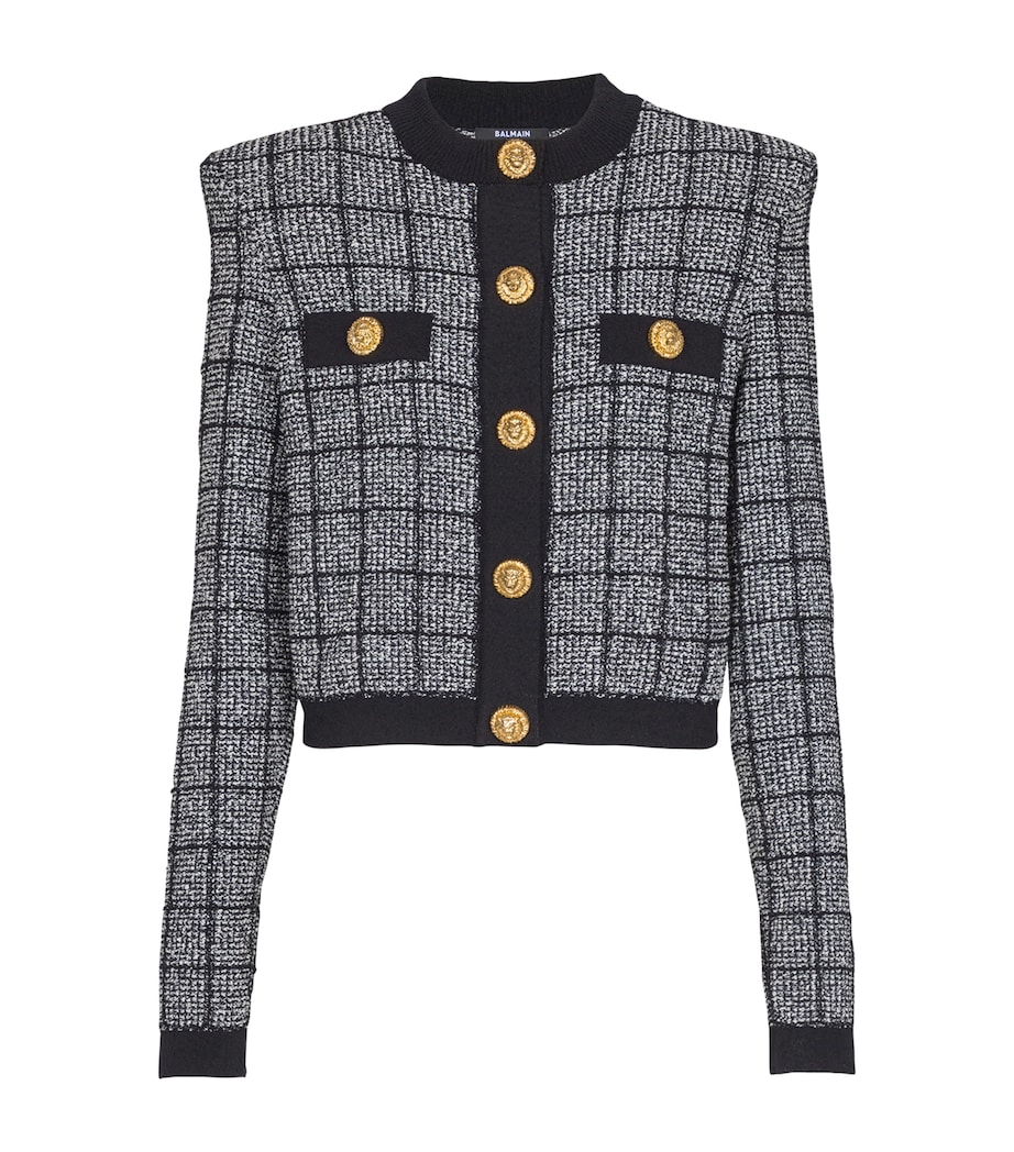 Tweed Check Cardigan EER NOIR/NATUREL Image 1