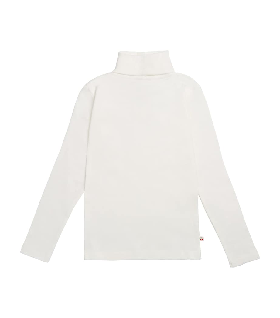 Bonpoint Organic Cotton Rollneck Sweater (10-12 Years) Blanc Lait Image 1