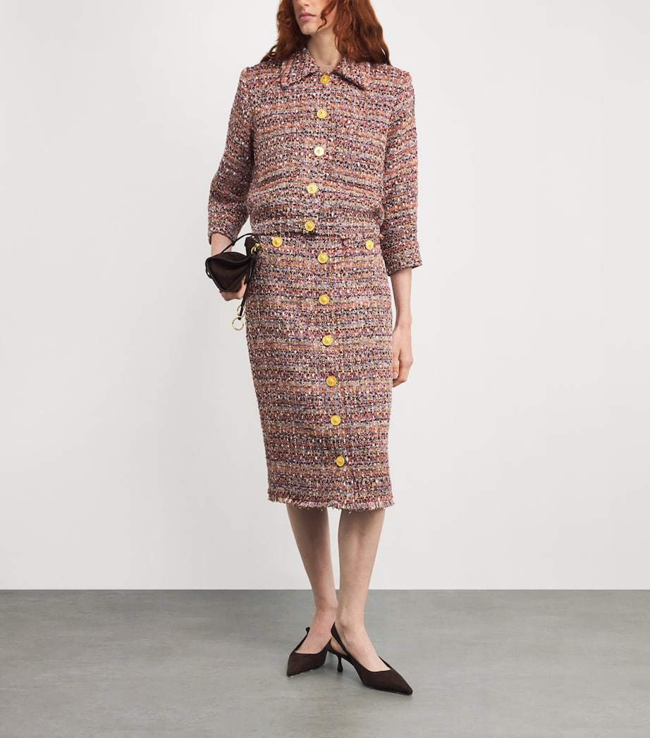 Tweed Cropped Jia Jacket MAUVE/TANMULTITWEED Image 2