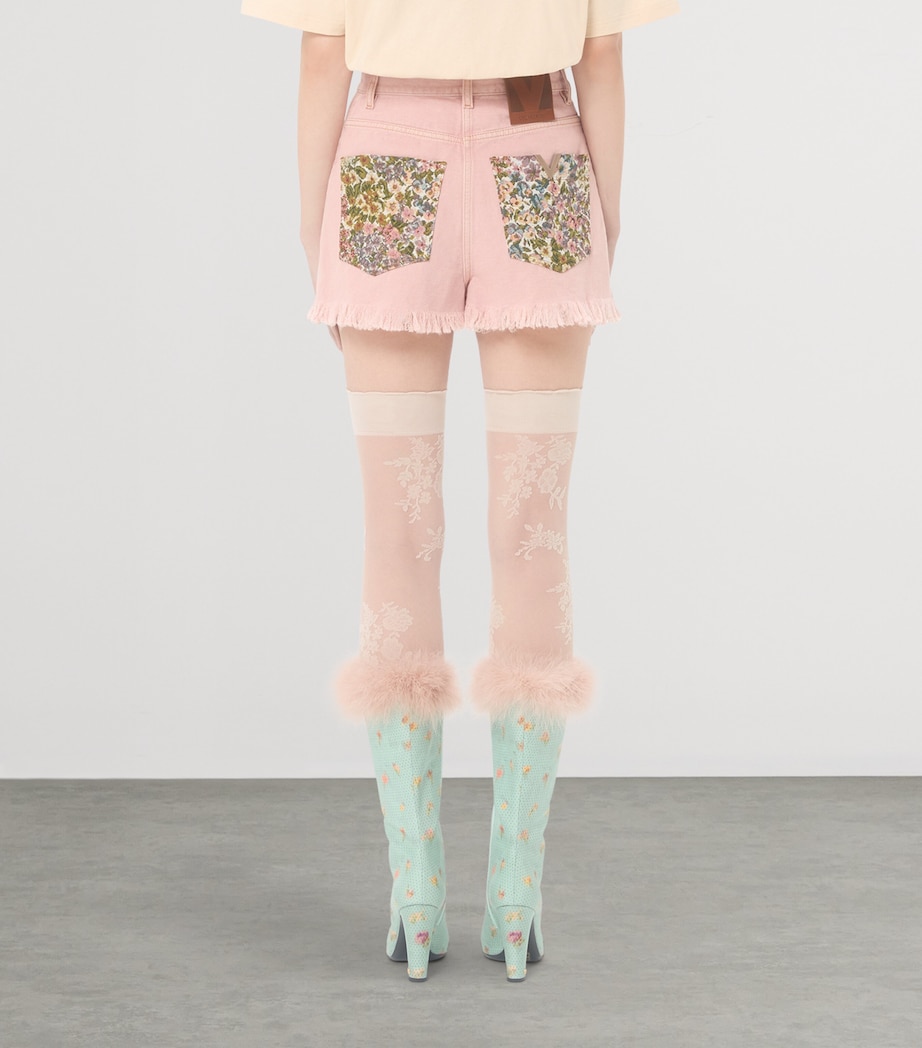 Cotton-Linen Patch Shorts O45 Image 4