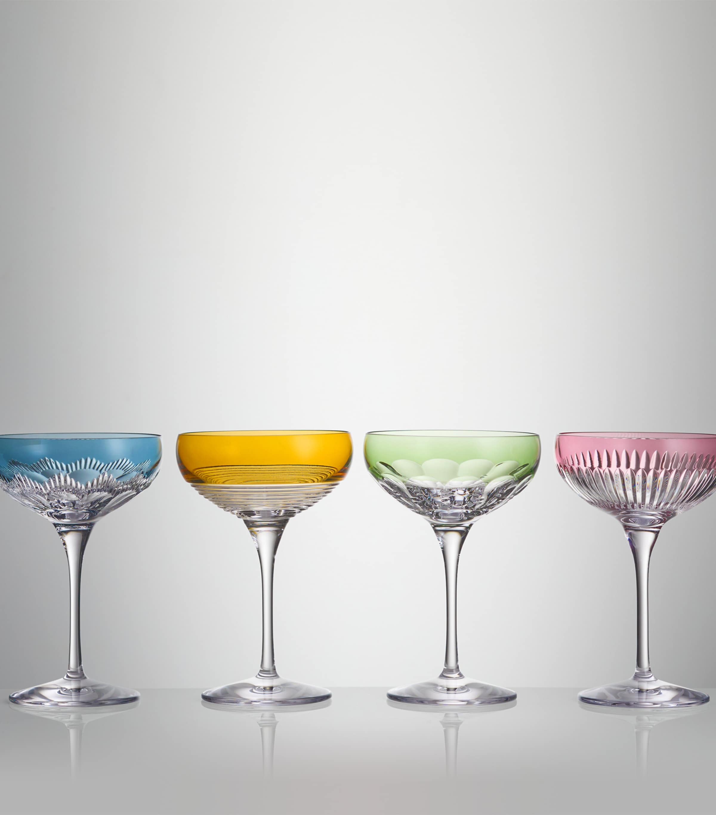 Set of 4 Crystal Mixology Coupe (280ml) MULTI Image 3