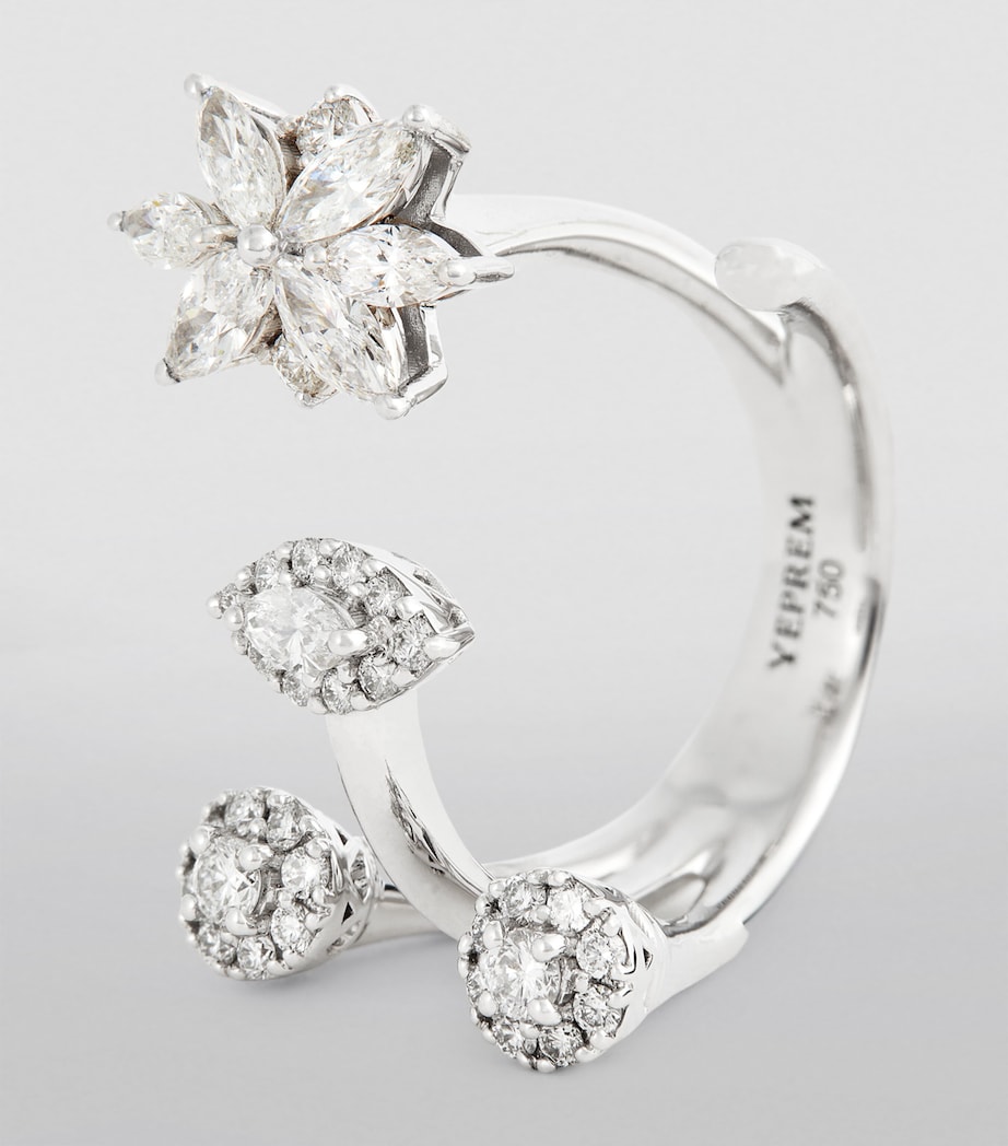 White Gold and Diamond Y-Not Ring WHITE GOLD Image 6