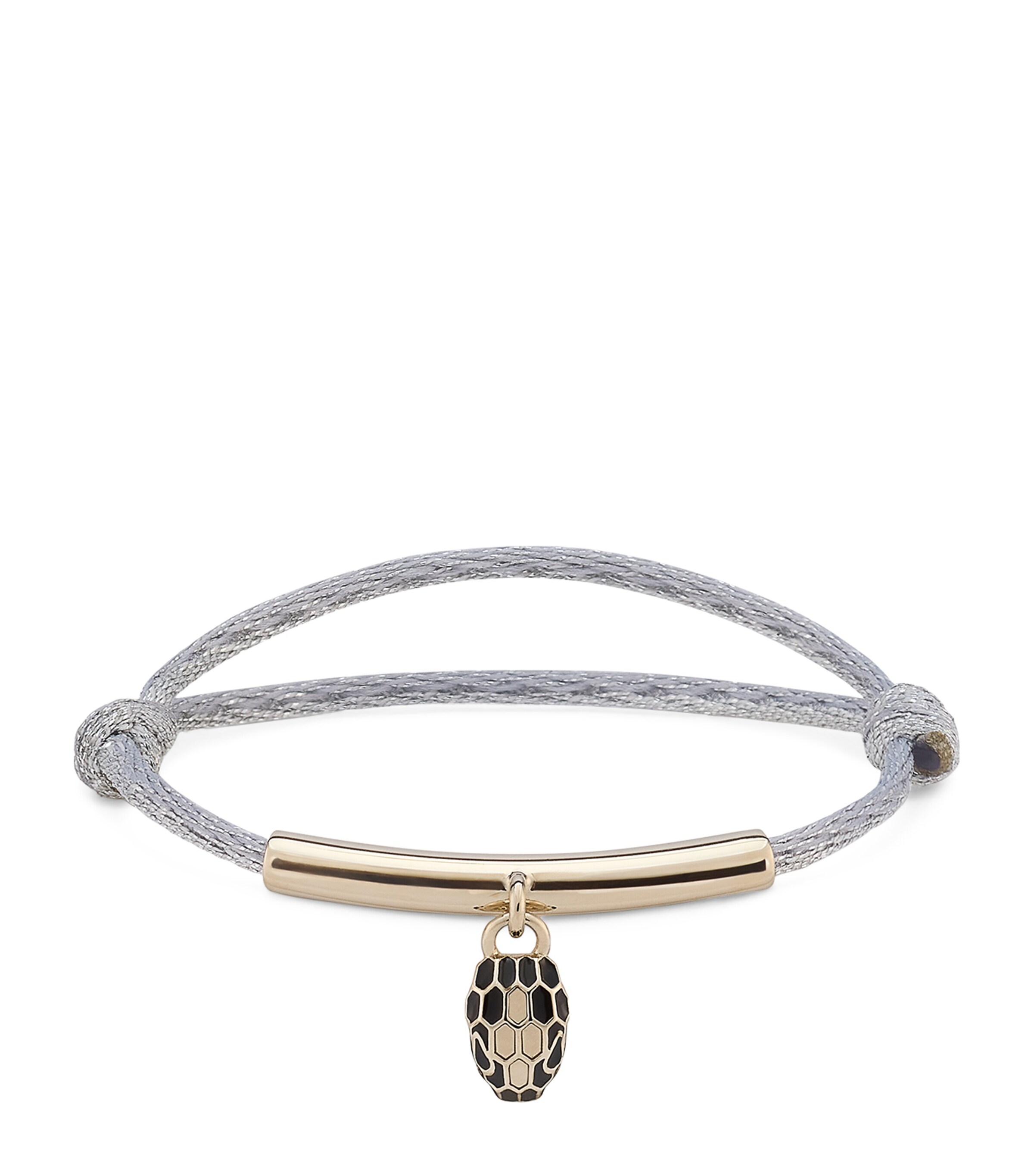 Bvlgari Silk Serpenti Forever Cord Bracelet Silver Image 1