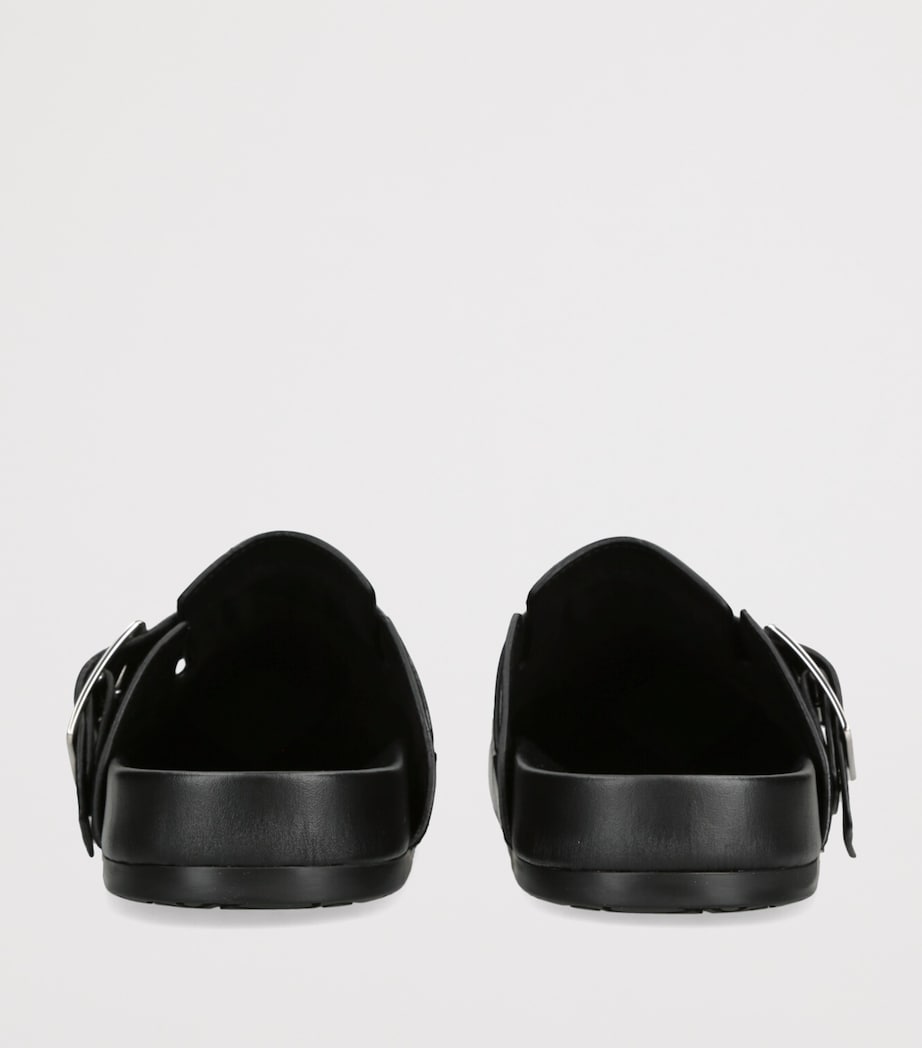 Leather Ease Mules BLACK Image 2
