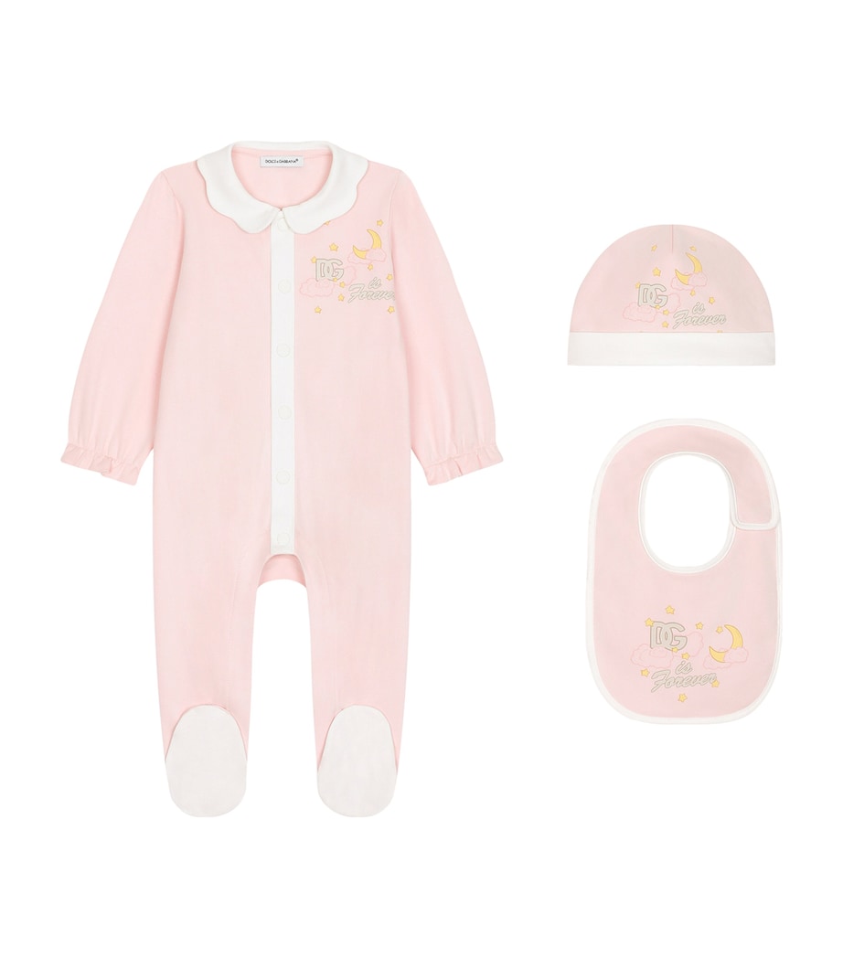 All-In-One, Hat and Bib Set (0-24 Months) F0662-LAVENDER Image 1