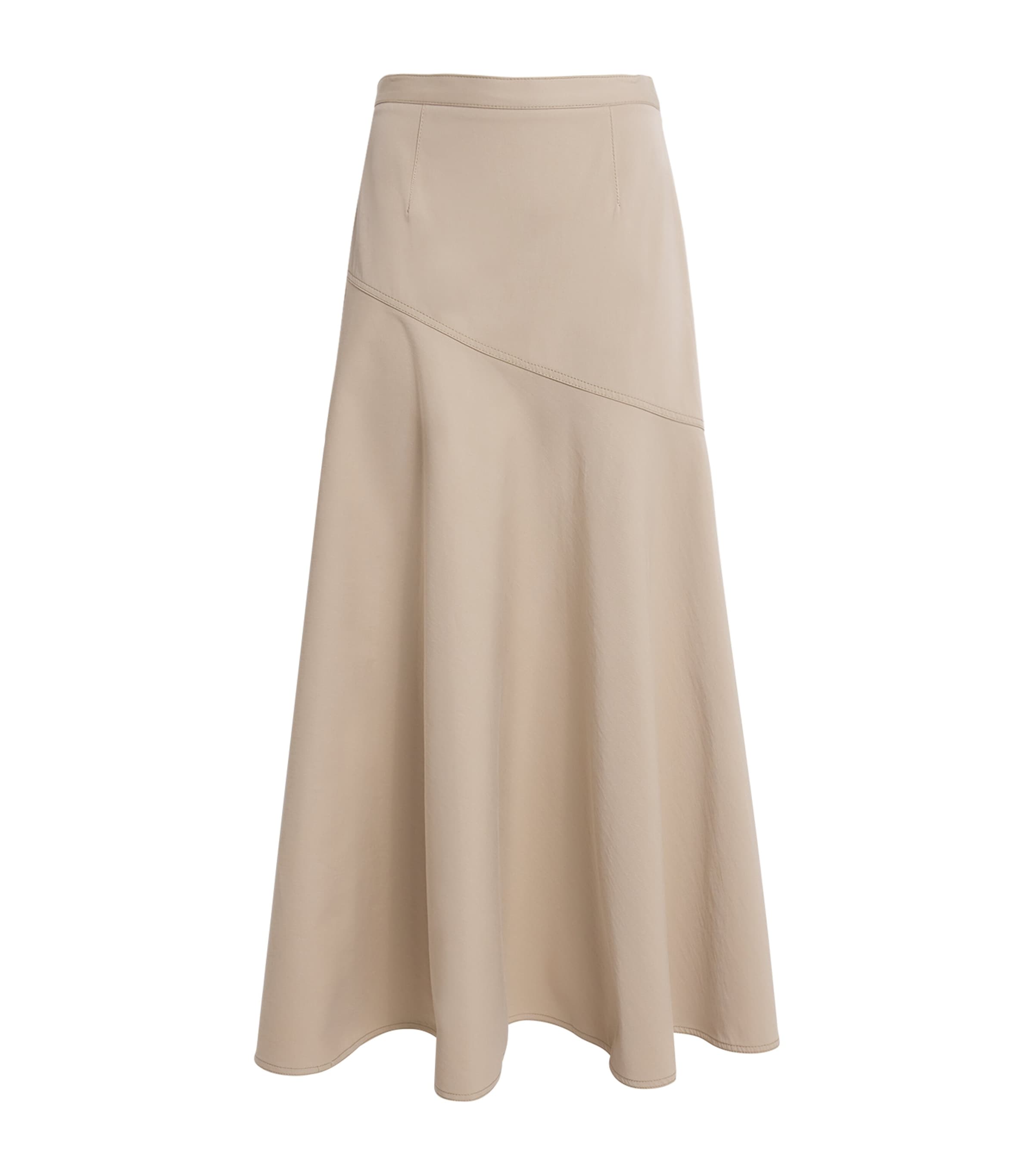 Adam Lippes Cotton Twill Tess Maxi Skirt In Neutral