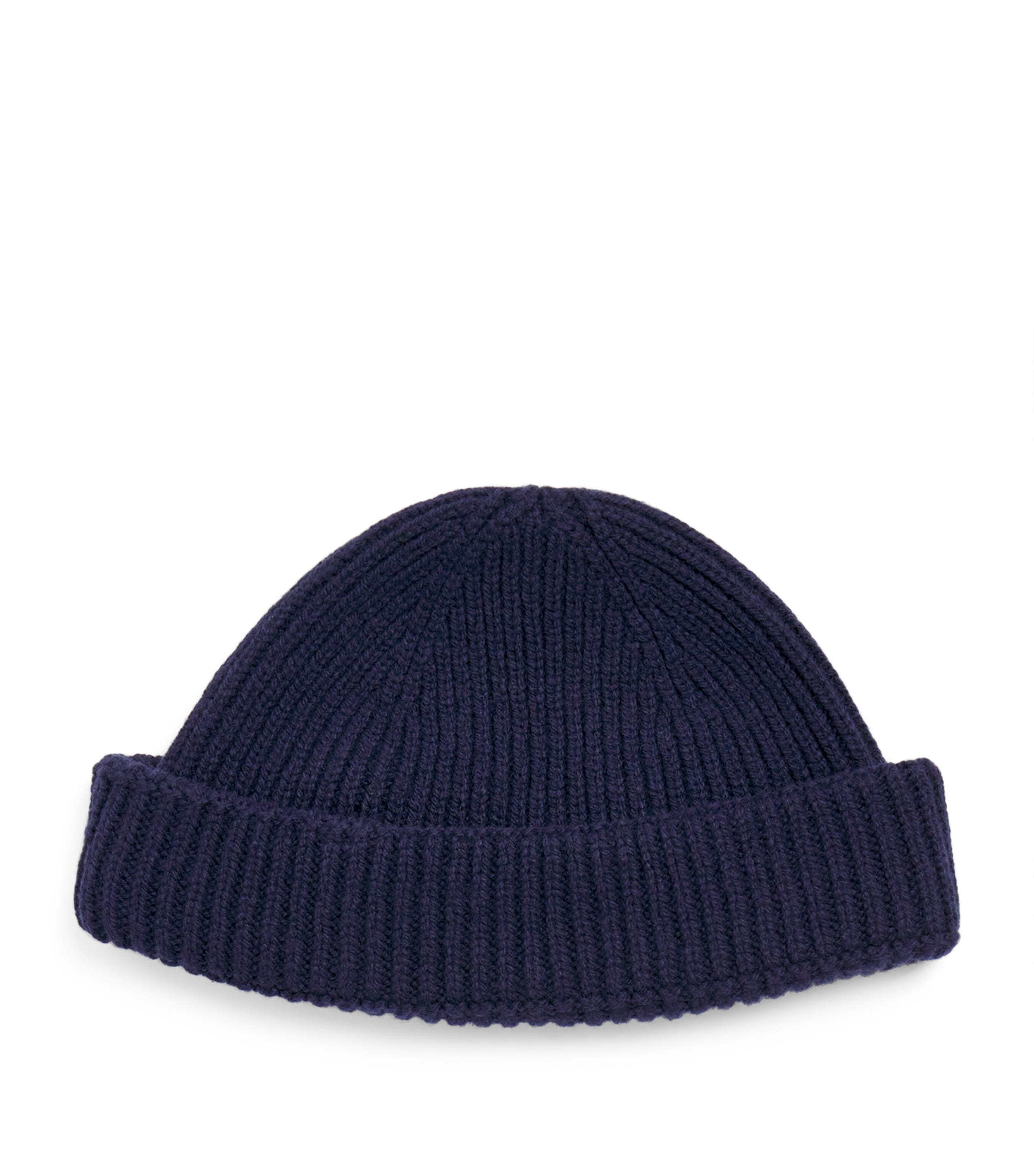 JOHN SMEDLEY CASHMERE-WOOL RIBBED BEANIE