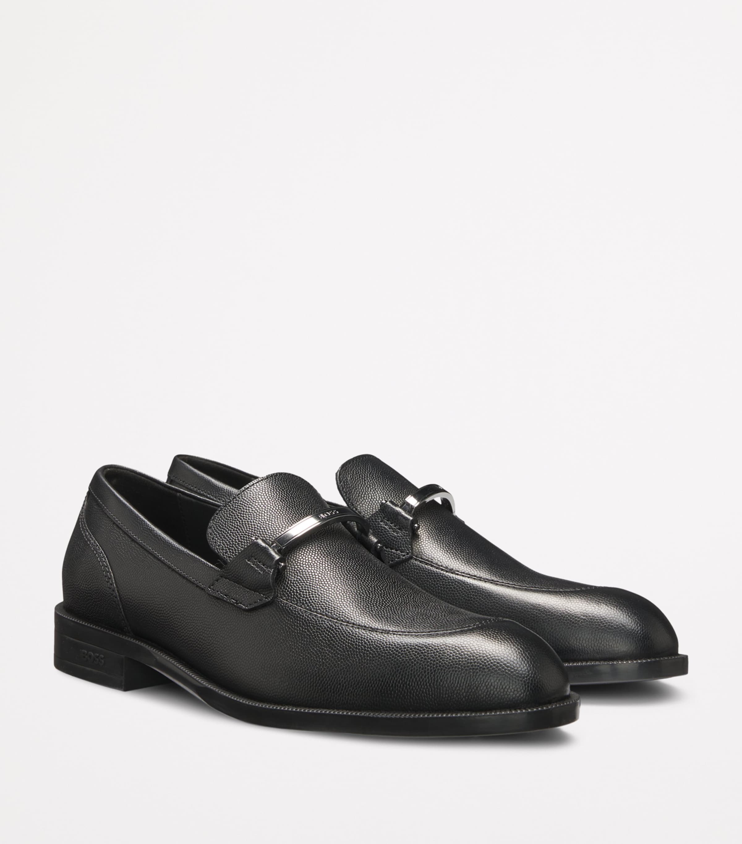 Leather Logo Hardware Loafers 001 Image 2