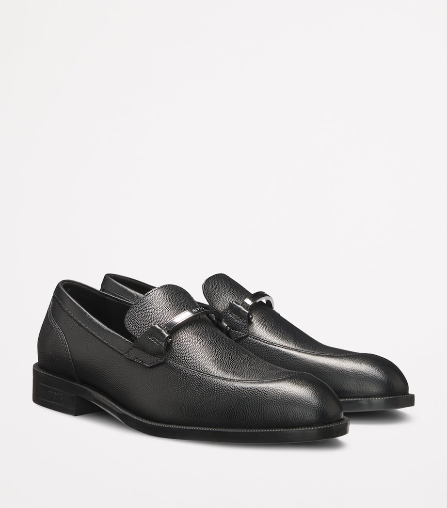 Leather Logo Hardware Loafers 001 Image 2