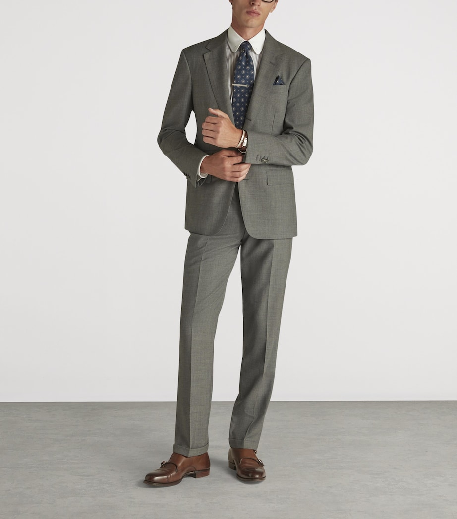 Wool-Cashmere Tailored Travel Trousers 037MID GREY Image 2