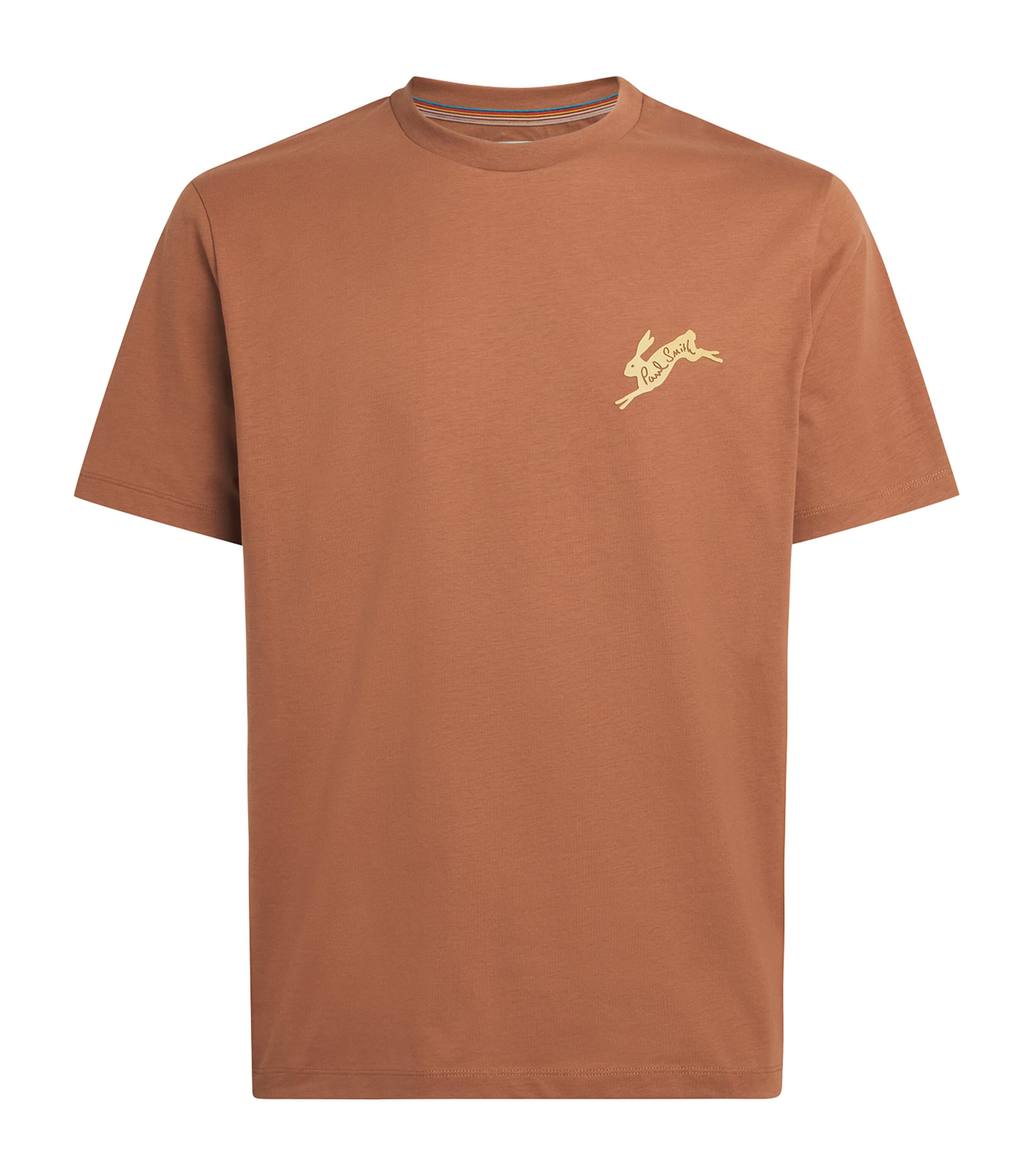 Paul Smith Mens Cotton Bunny Logo T-Shirt Brown Image 1