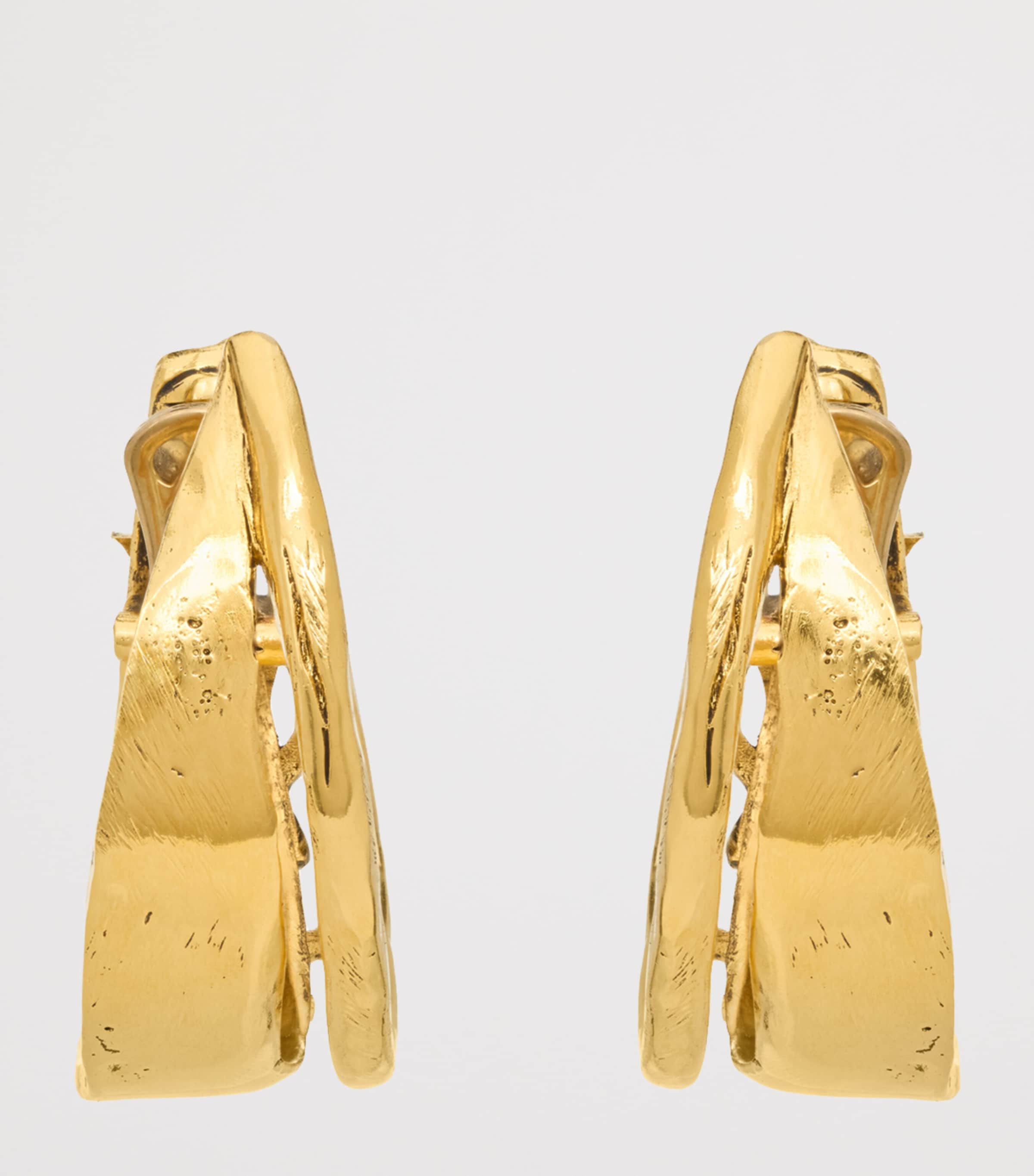 Textured Cassandre Hoop Earrings 7005 Image 2