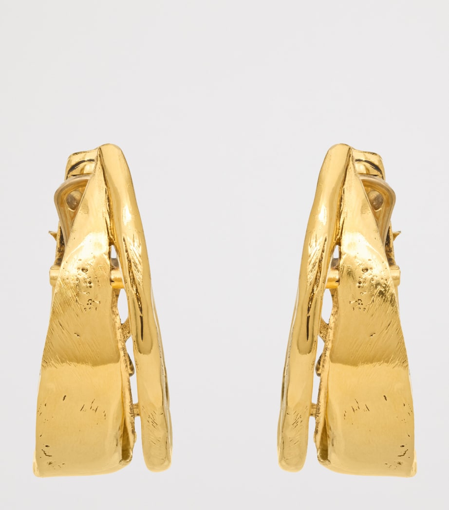 Textured Cassandre Hoop Earrings 7005 Image 2