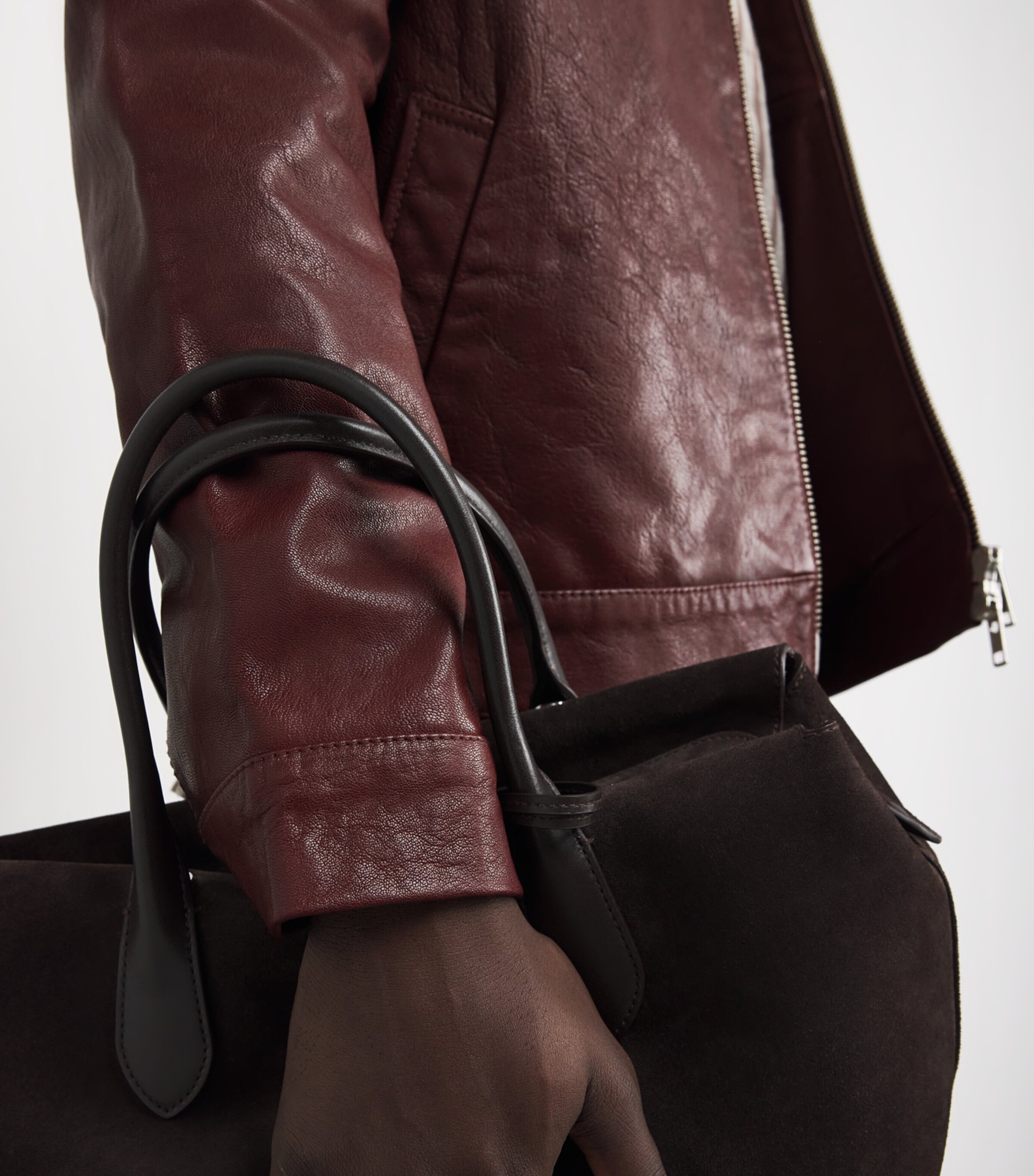 Kendal Leather Jacket CHERRY Image 6