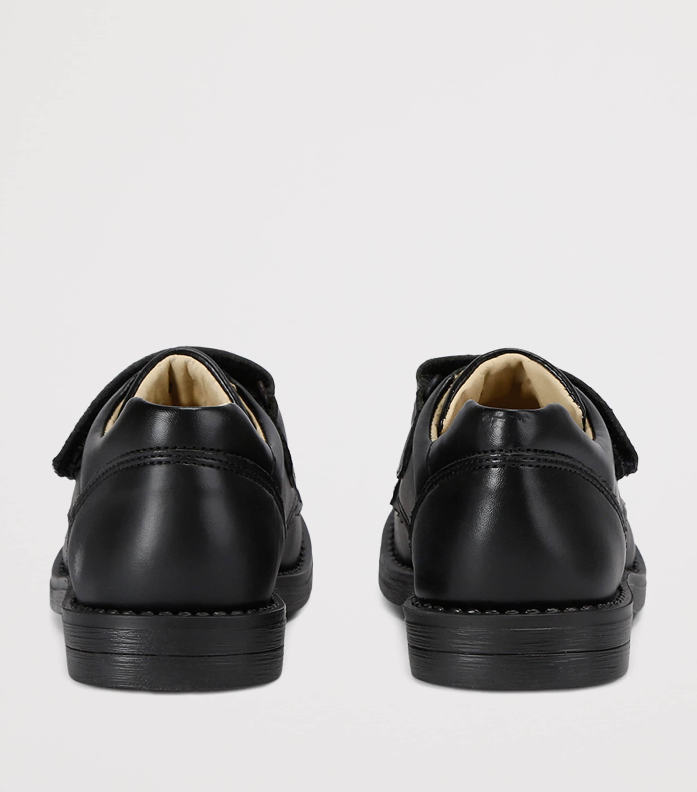 Leather George School Shoes BLACK Image 2