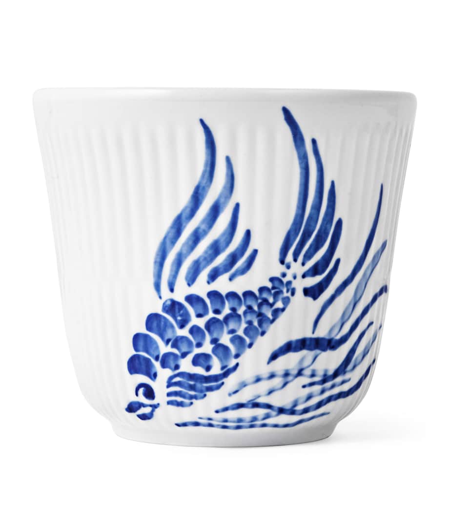 Porcelain Anniversary Fish Mug BLUE Image 1