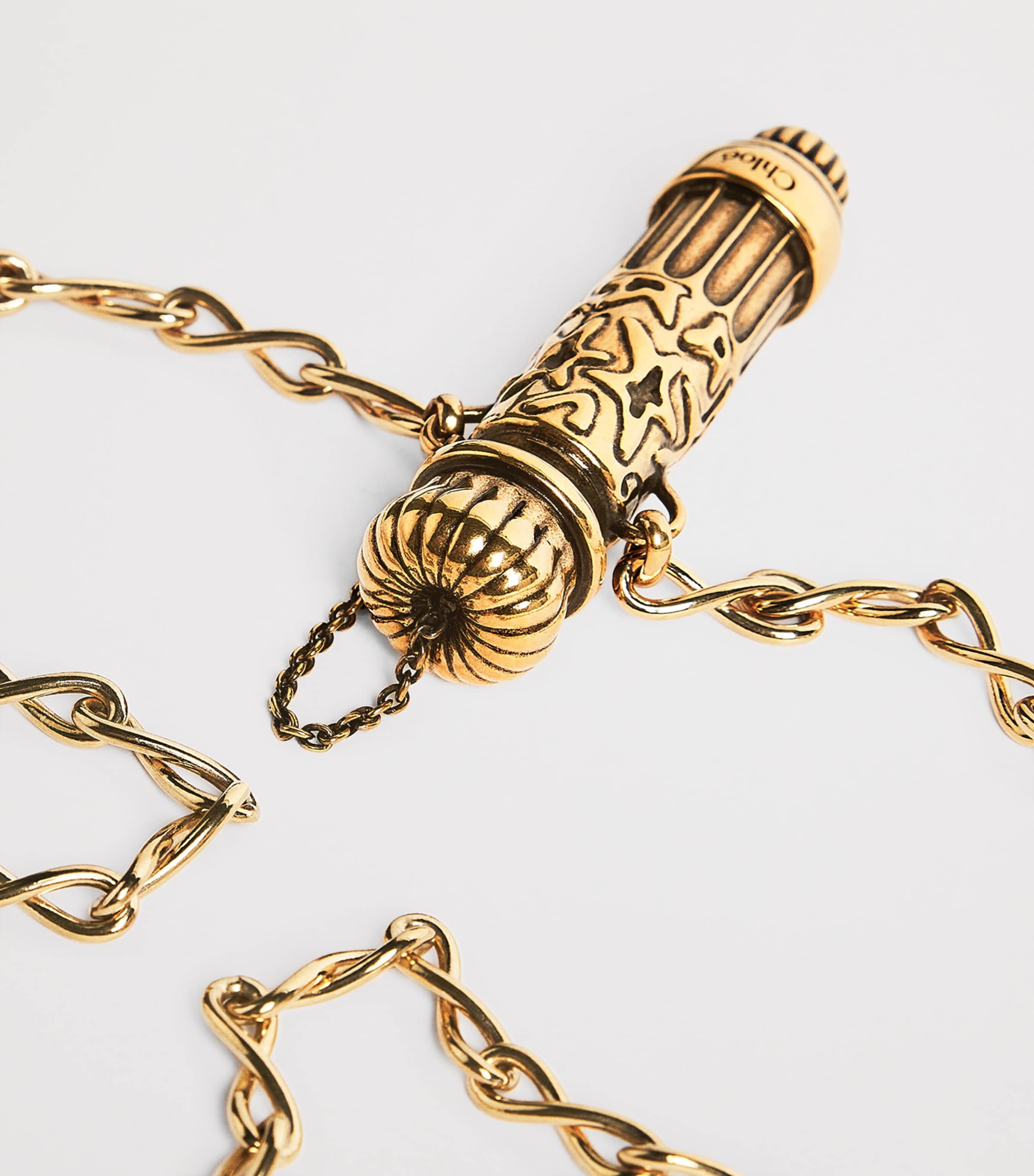 Victorian Pendant Necklace VINTAGE GOLD Image 4