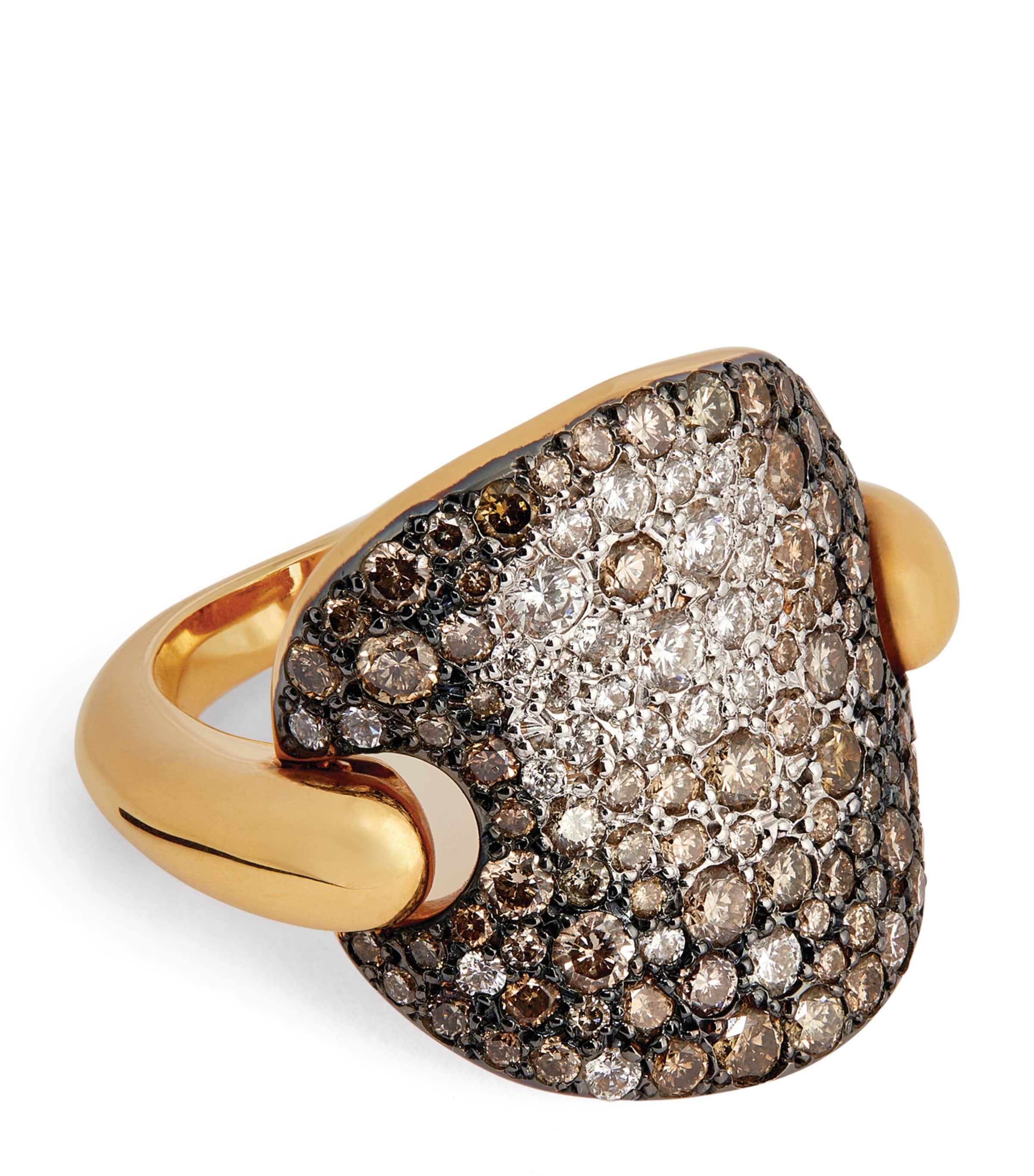Pomellato Rose Gold And Diamond Sabbia Ring In Rose Gold